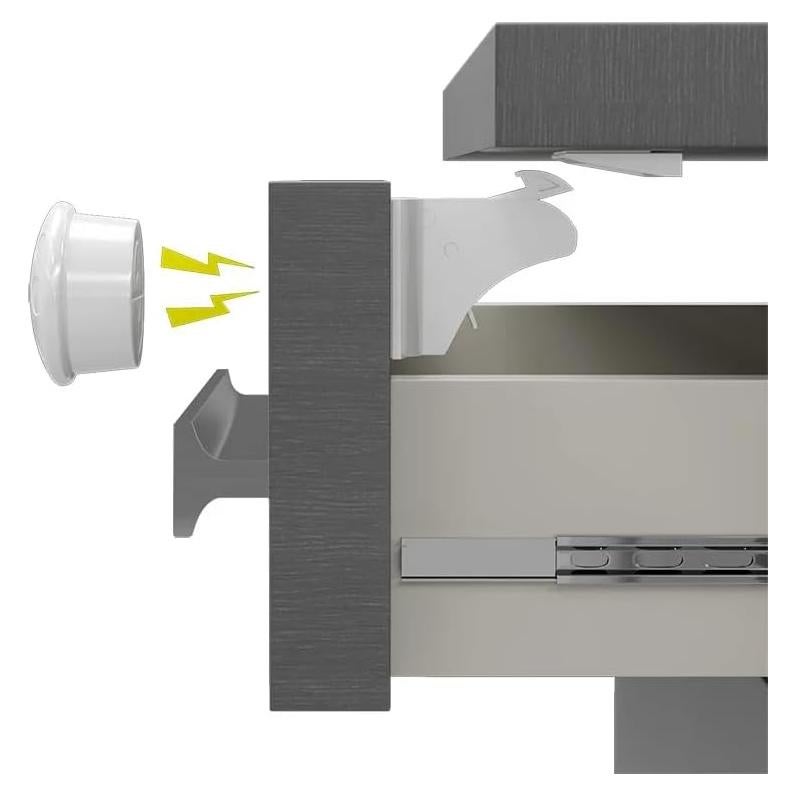 Cerraduras de Seguridad para Gabinetes Infantiles Azzs - Paquete de 10