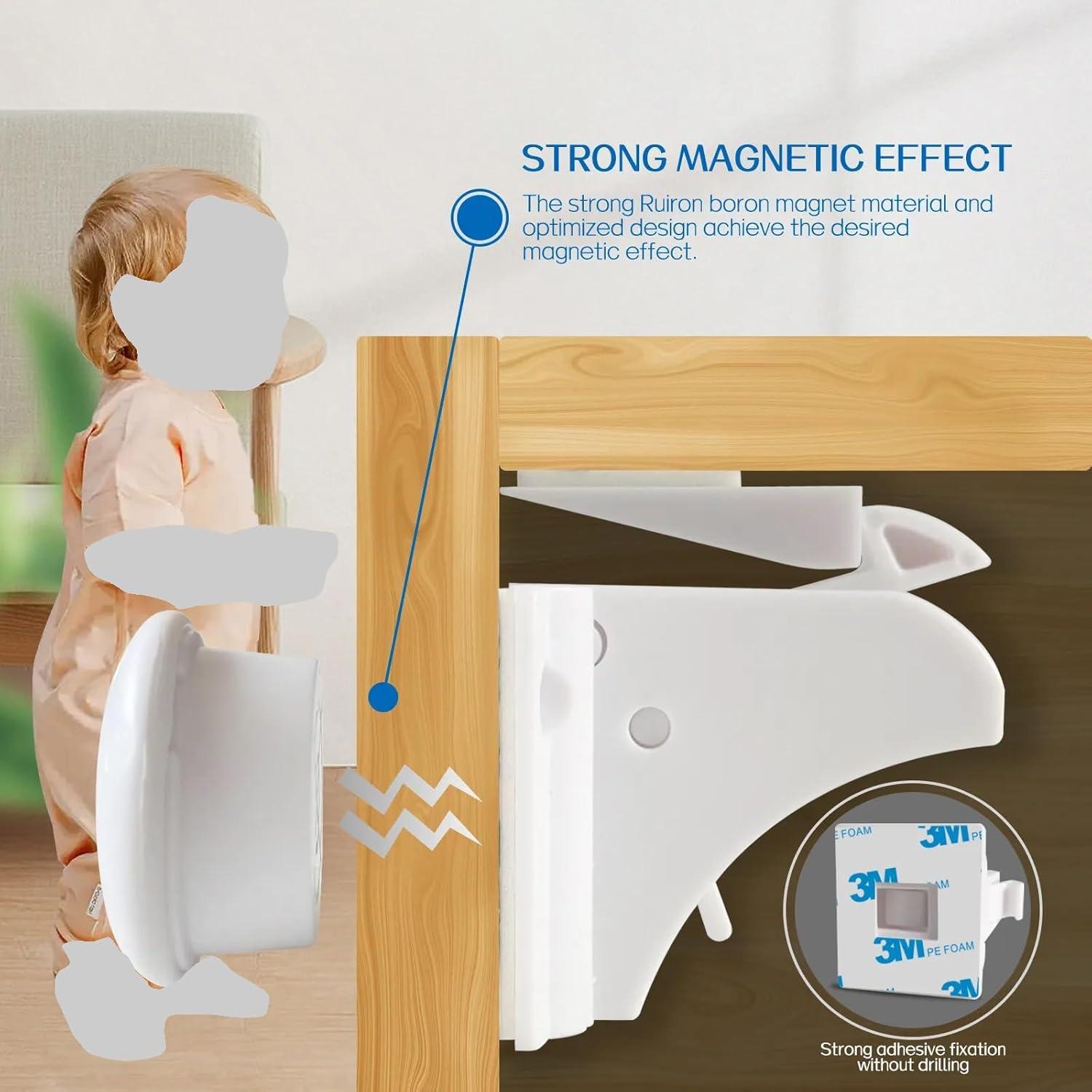 Cerraduras de Seguridad para Gabinetes Infantiles Azzs - Paquete de 10