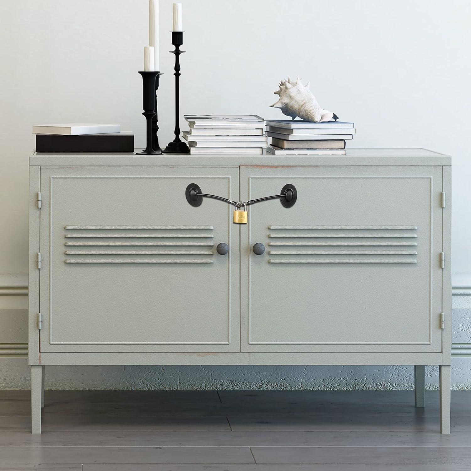 Cerraduras de Refrigerador Hotop 4 Piezas con Llave Seguridad