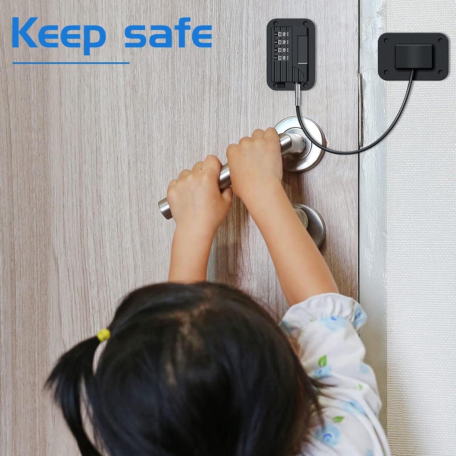 Cerraduras para Refrigerador Zhengmy 4 Pcs Combinación Seguridad