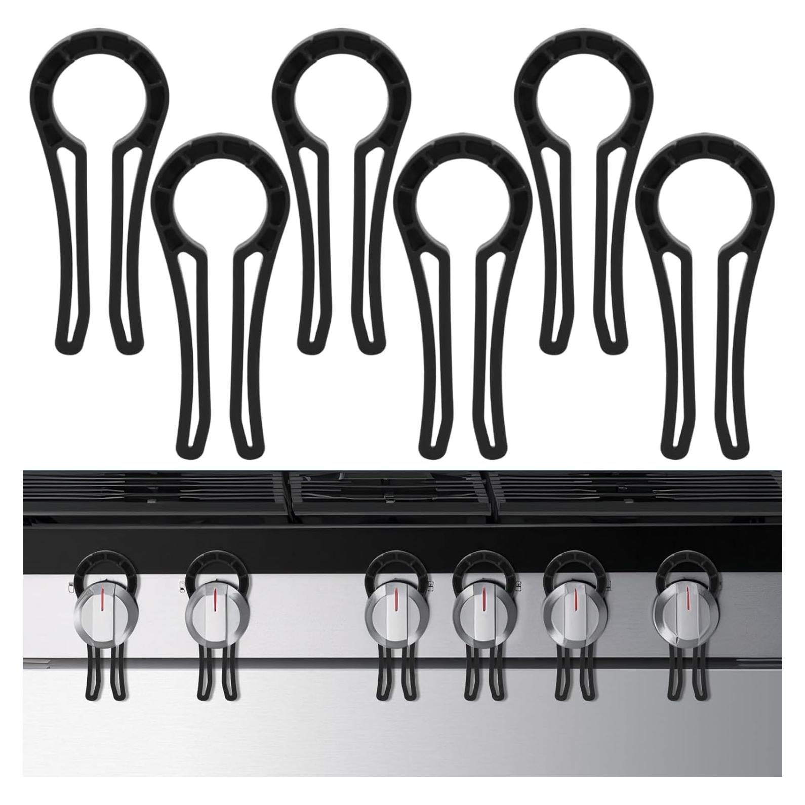 Bloqueos de Perilla de Estufa a Gas para Seguridad Infantil - 6 Paquetes