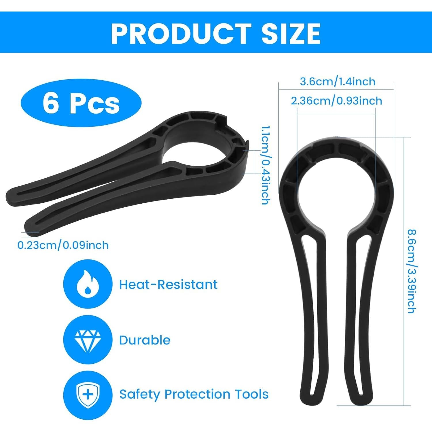 Bloqueos de Perilla de Estufa a Gas para Seguridad Infantil - 6 Paquetes