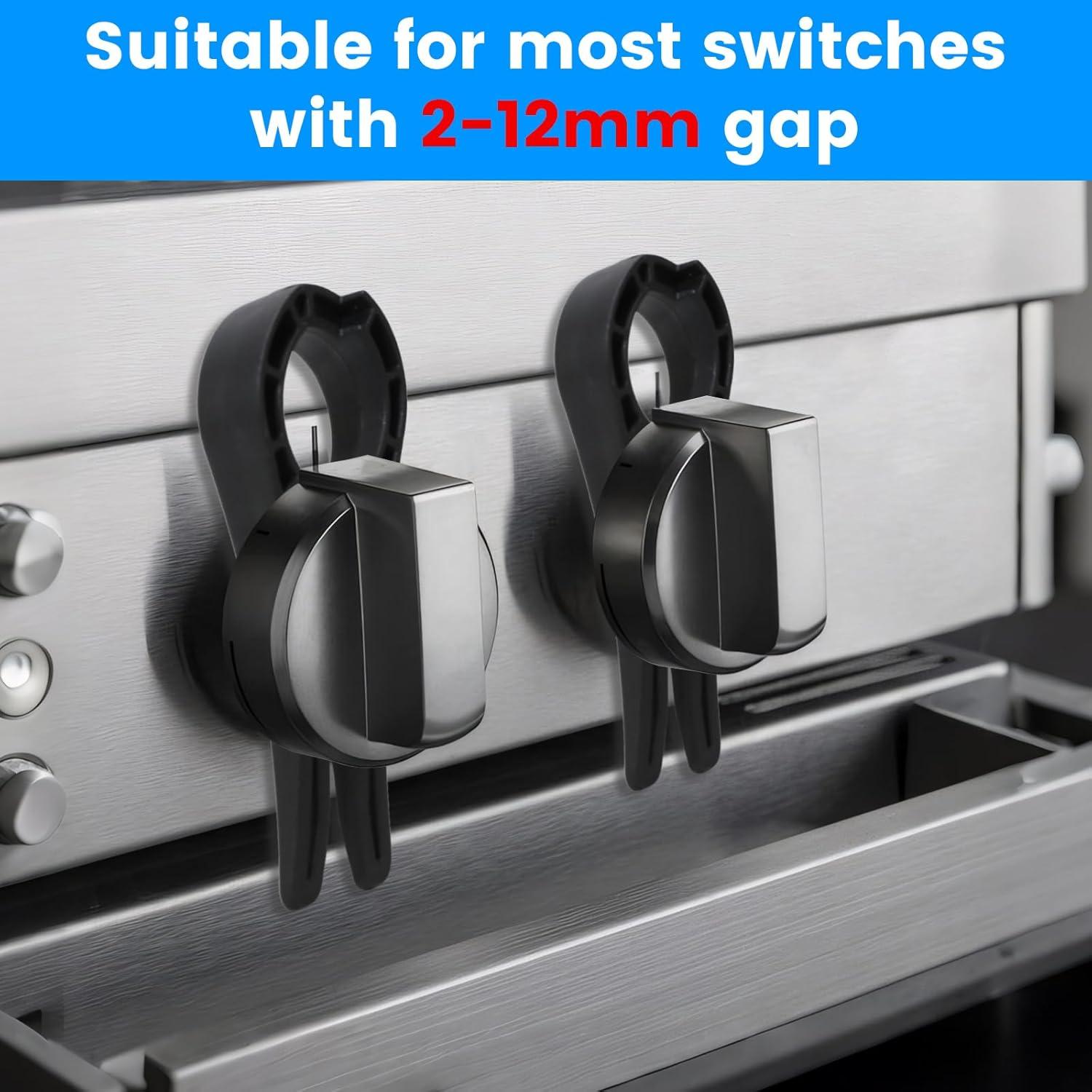 Bloqueos de Perilla de Estufa a Gas para Seguridad Infantil - 6 Paquetes