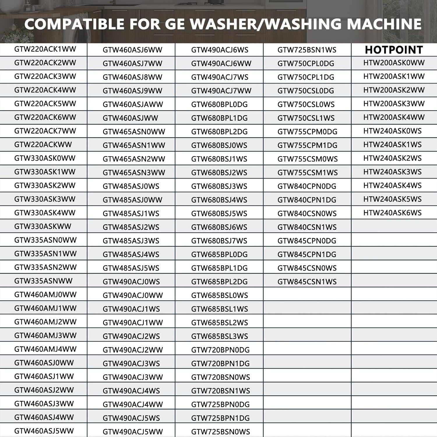 Interruptor de bloqueo de tapa de lavadora WISINY WH02X24399