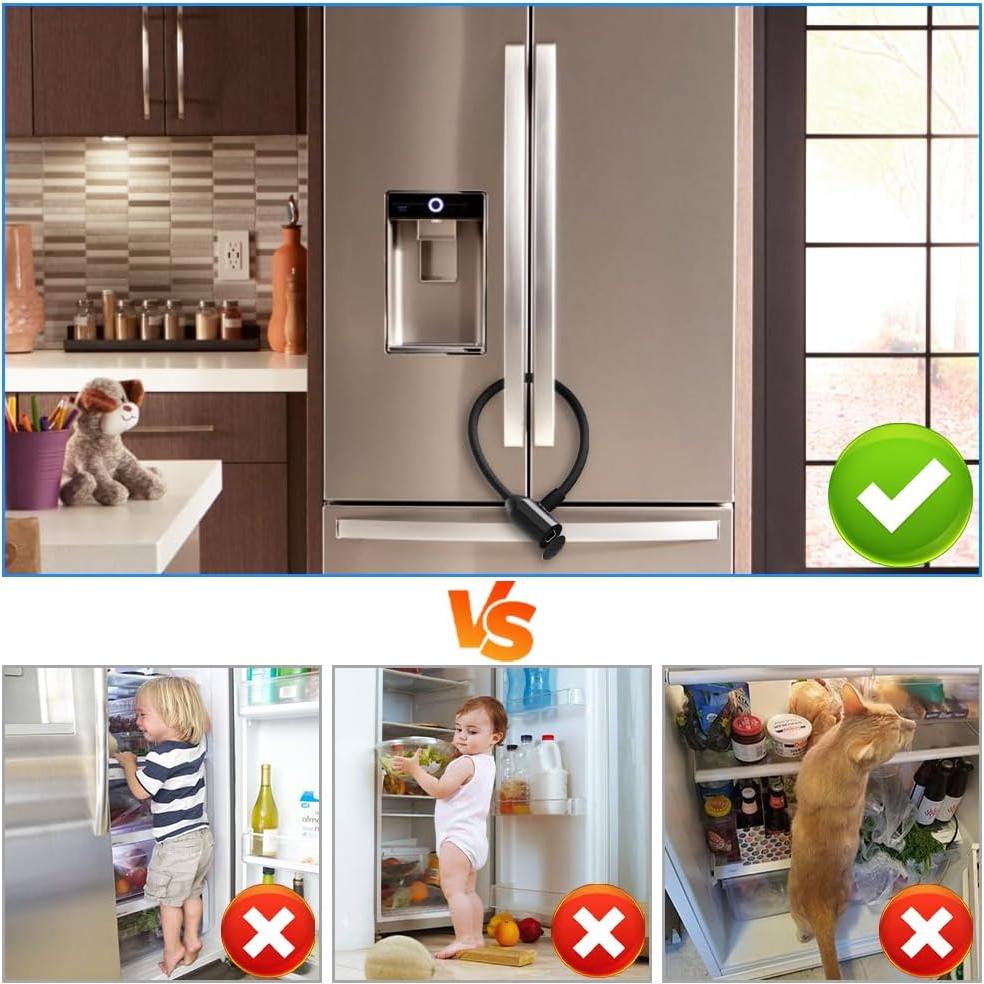 Candado Biométrico eLinkSmart 40cm para Refrigerador y Gabinetes