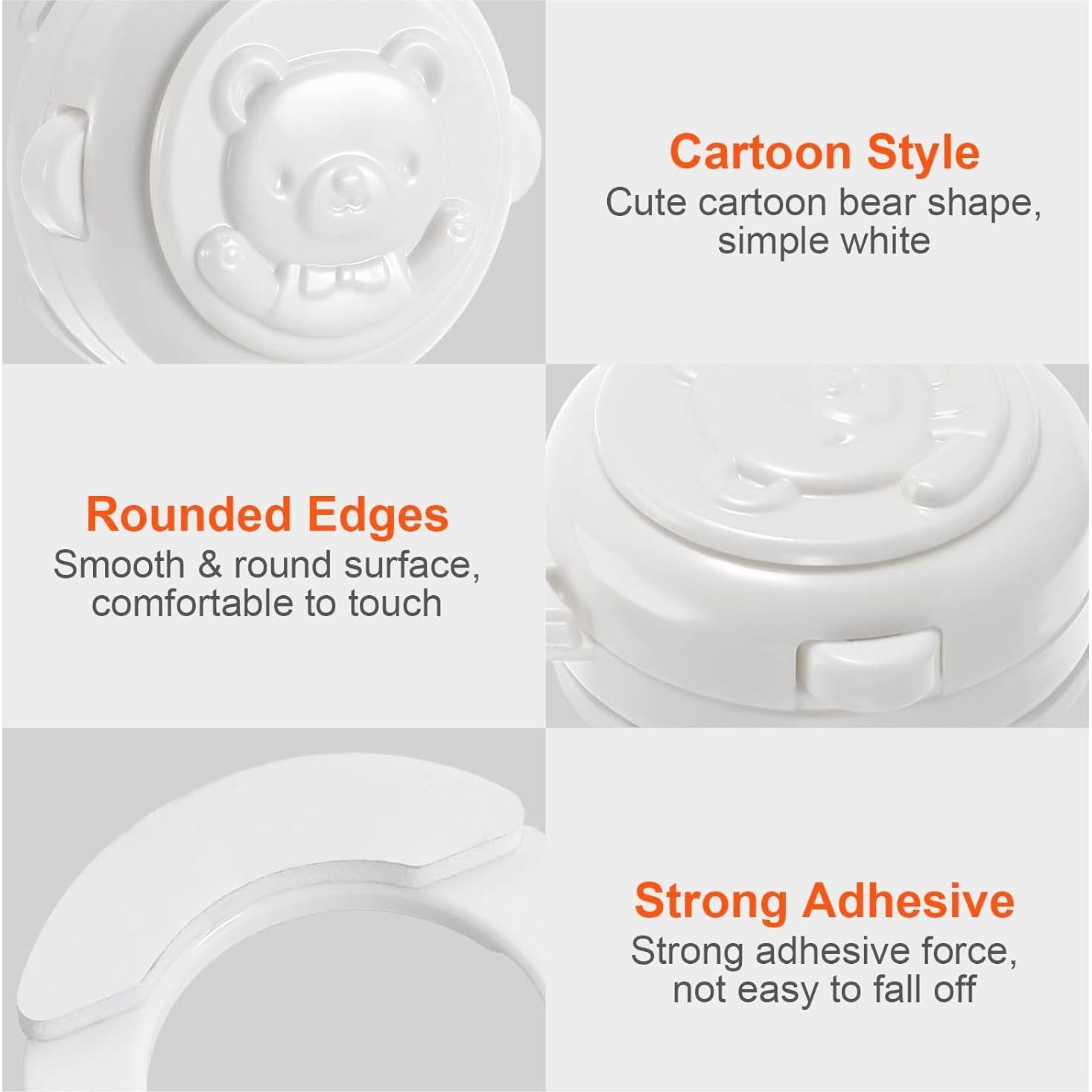 Cerradura de Seguridad para Botones de Niños Homoyoyo 4 Pcs