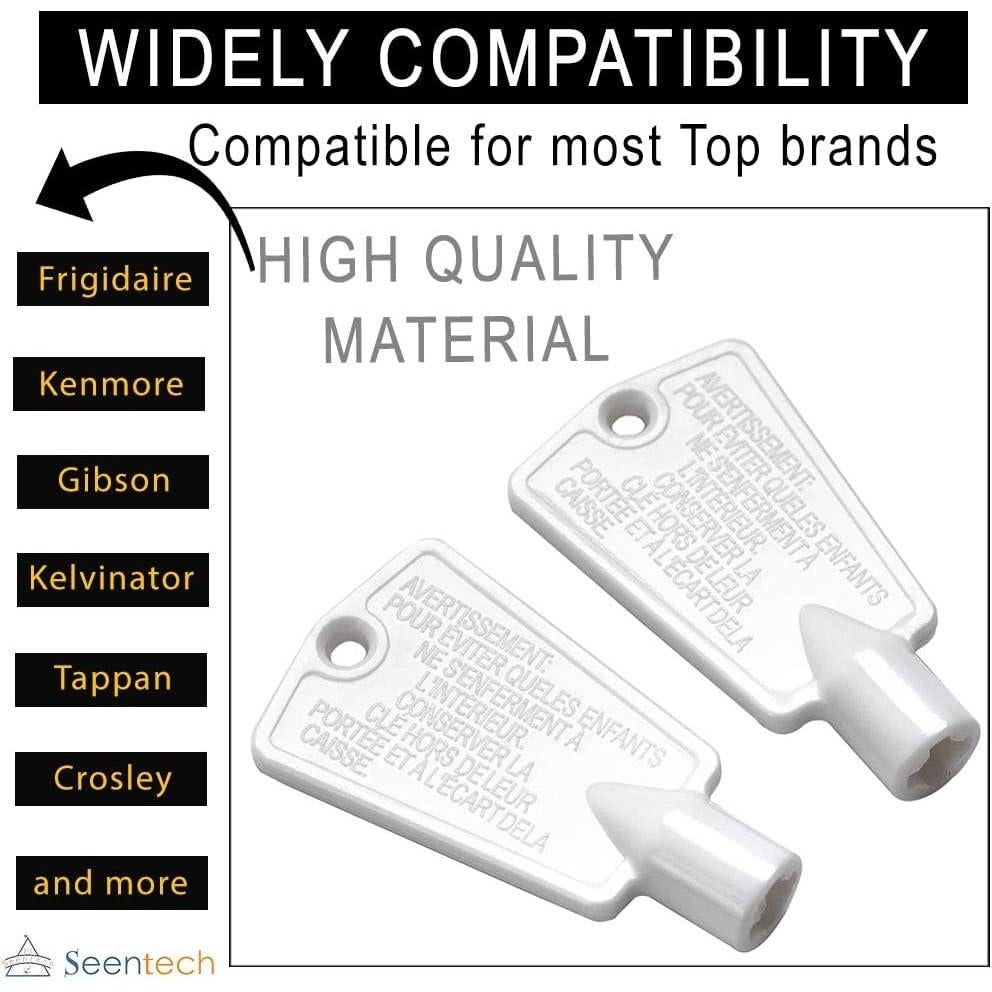 Llave de Puerta Seentech 297147700 para Congelador - Paquete 2