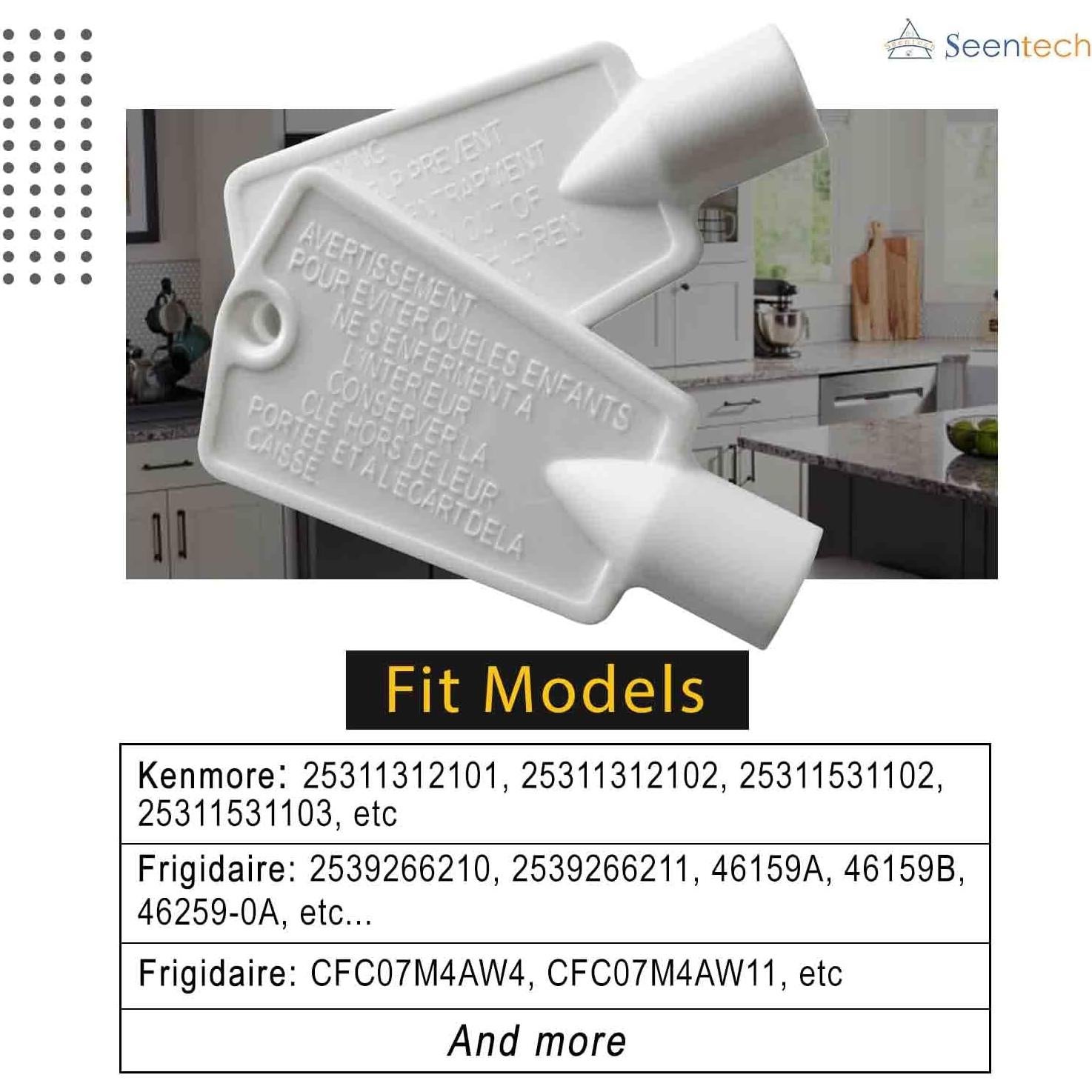Llave de Puerta Seentech 297147700 para Congelador - Paquete 2