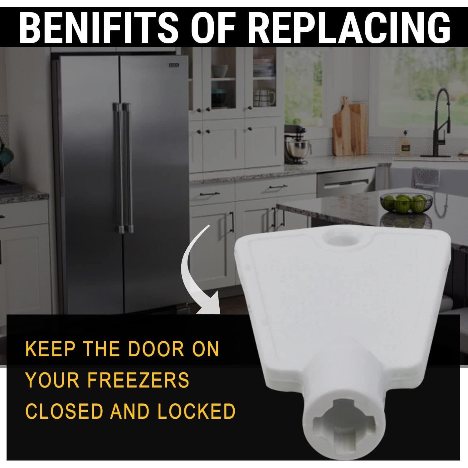 Llave de Puerta Seentech 297147700 para Congelador - Paquete 2