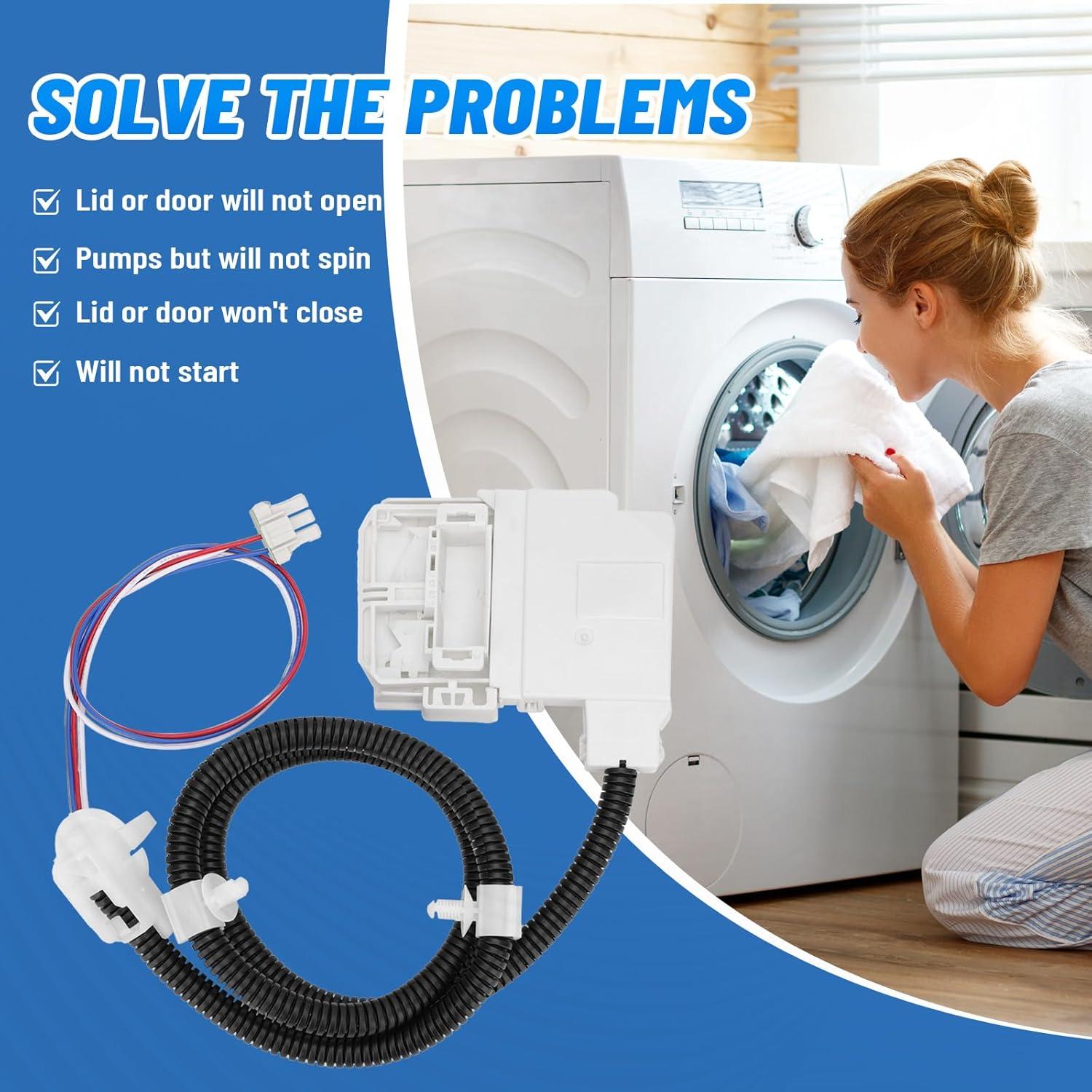 Conjunto de bloqueo de tapa de lavadora GE WH08X32657