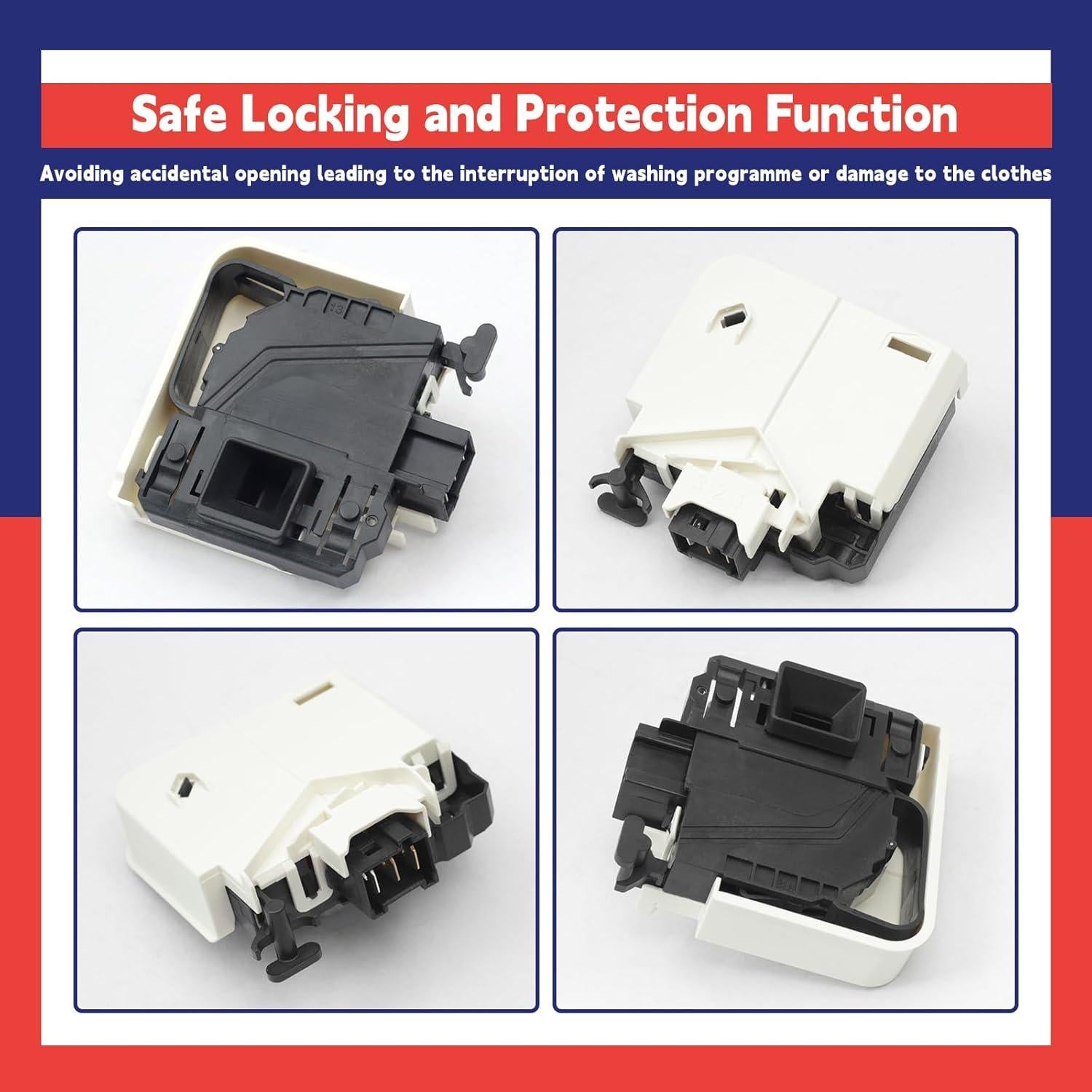 Cerradura de puerta eléctrica 00612148 Dusledel para Bosch y Thermador