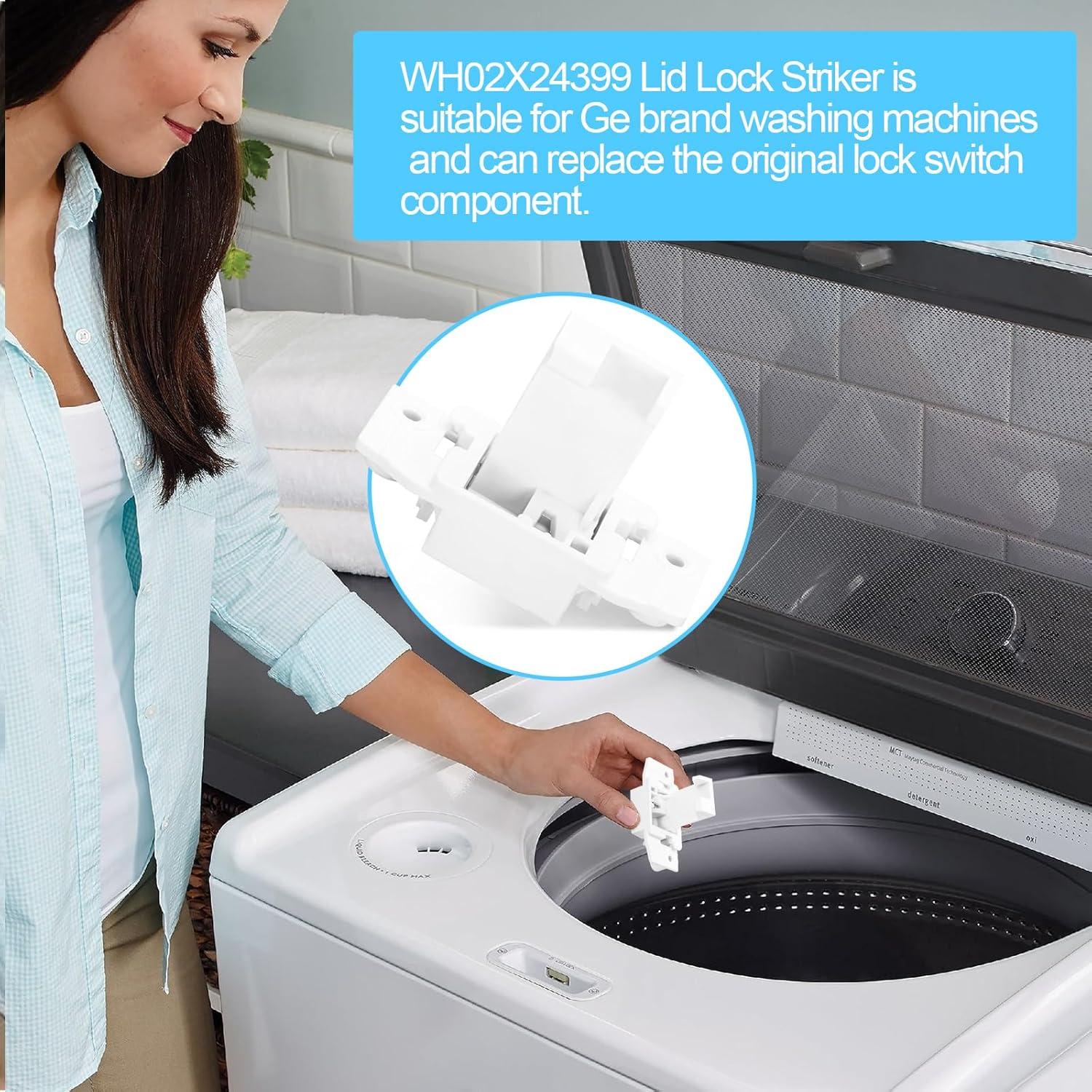 Pestillo de bloqueo de tapa de lavadora GE Hotpoint WH02X24399