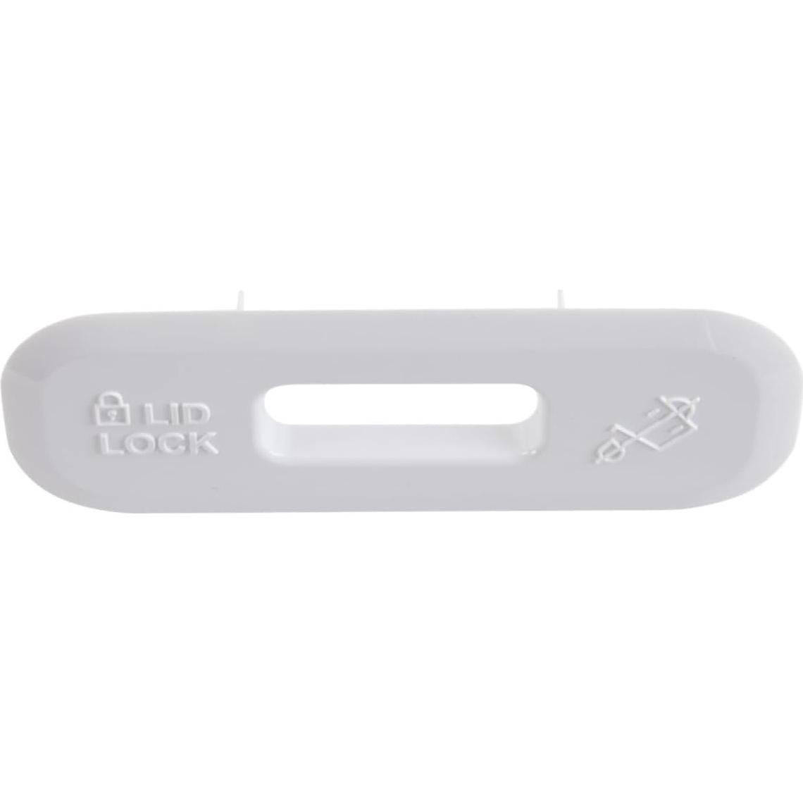 Bezel de Cerradura Tapa Lavadora Whirlpool W11643703 Blanco