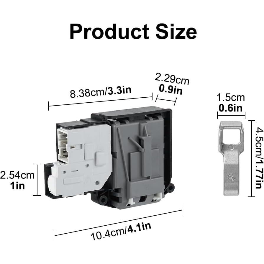 Interruptor de bloqueo de puerta de lavadora FNTMNO 22413630