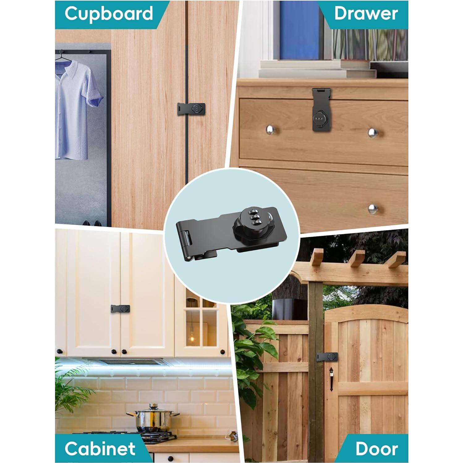 Cerradura de Combinación I-EASYDWW HZ2304001 Negra para Gabinete