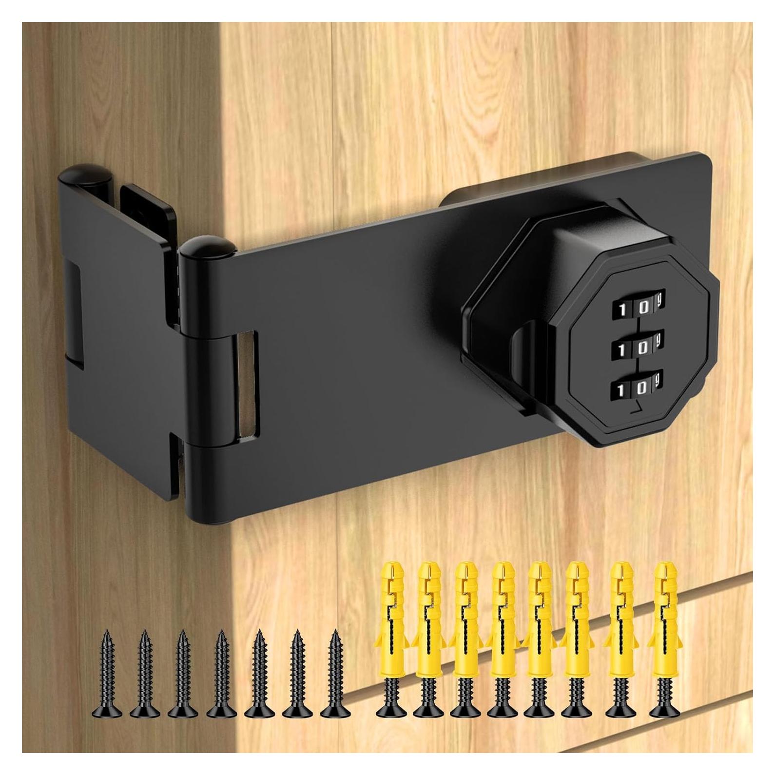 Candado de Combinación YogePote 90 Grados Negro para Gabinetes