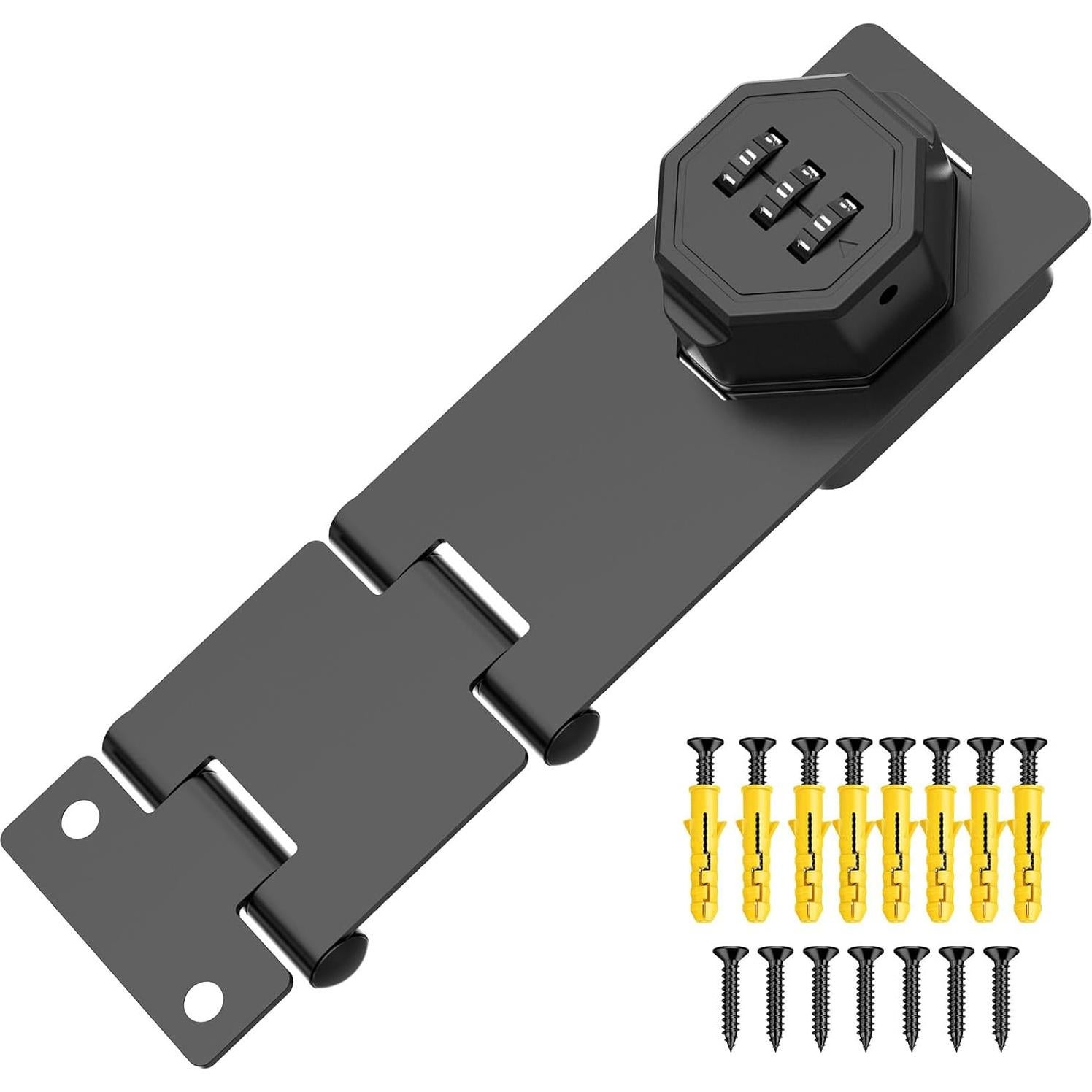 Candado de Combinación YogePote 90 Grados Negro para Gabinetes