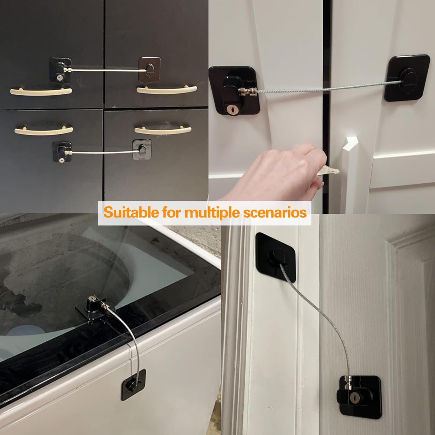 Cerraduras de Refrigerador YTDSUP a Prueba de Niños - Paquete de 2