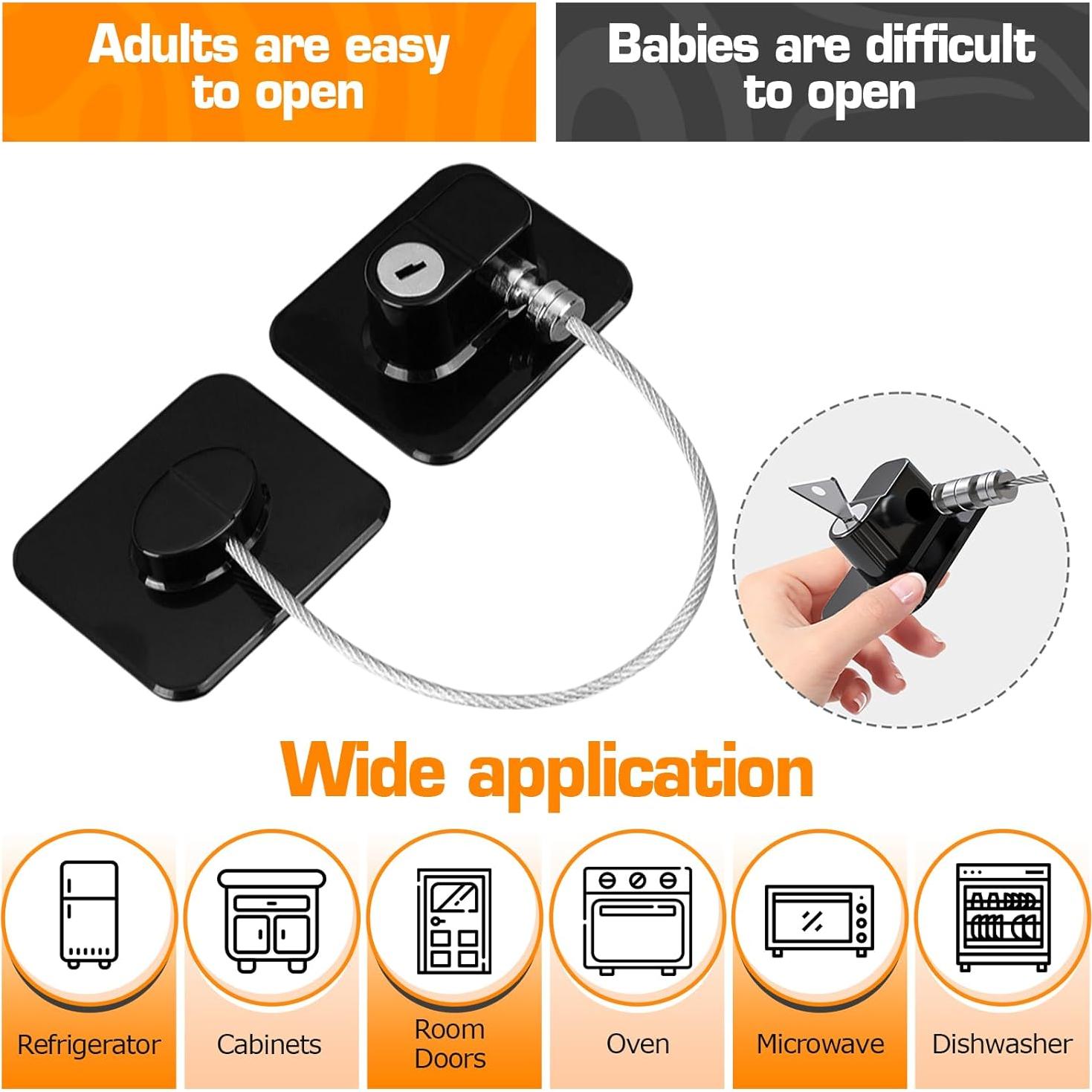 Cerraduras de Refrigerador YTDSUP a Prueba de Niños - Paquete de 2