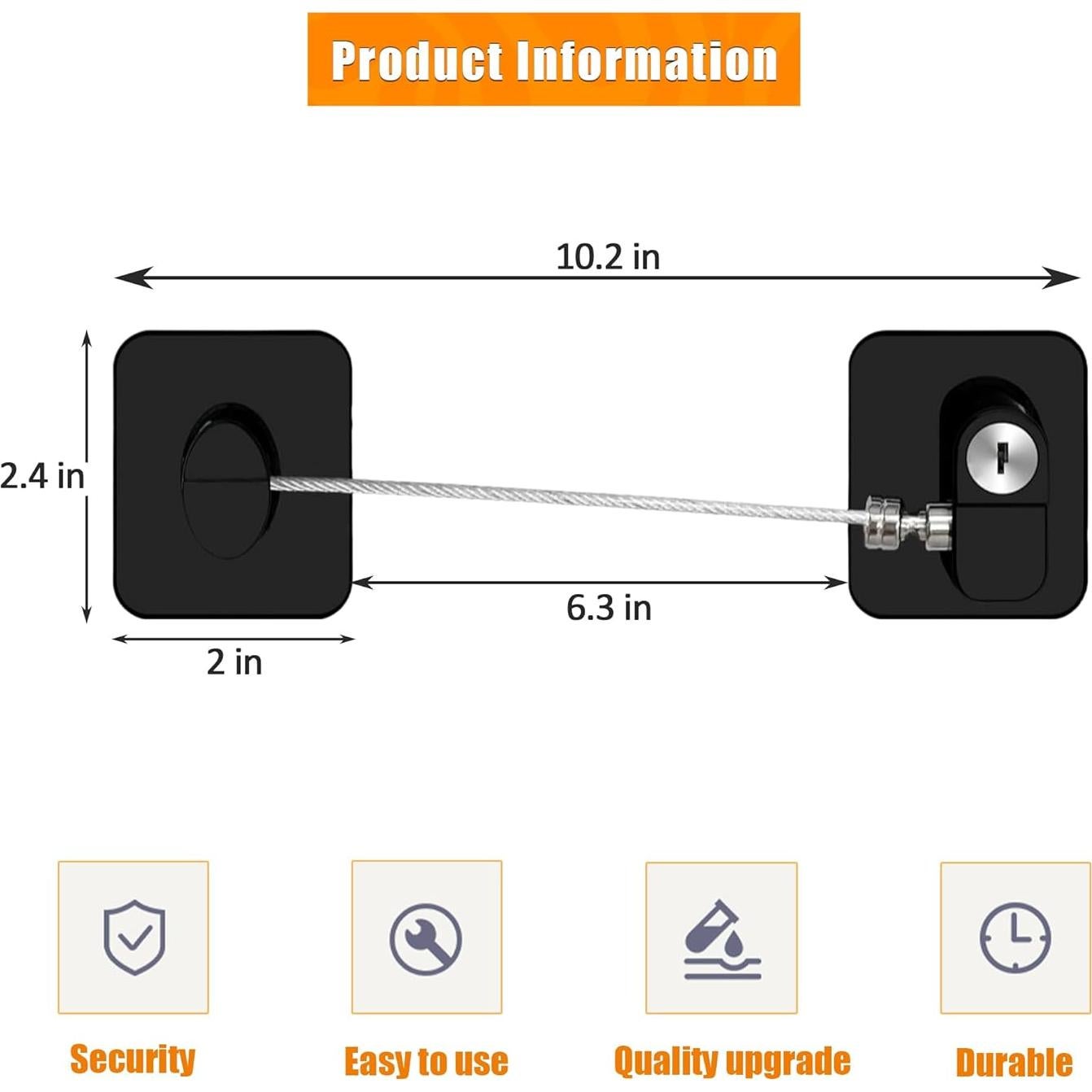 Cerraduras de Refrigerador YTDSUP a Prueba de Niños - Paquete de 2