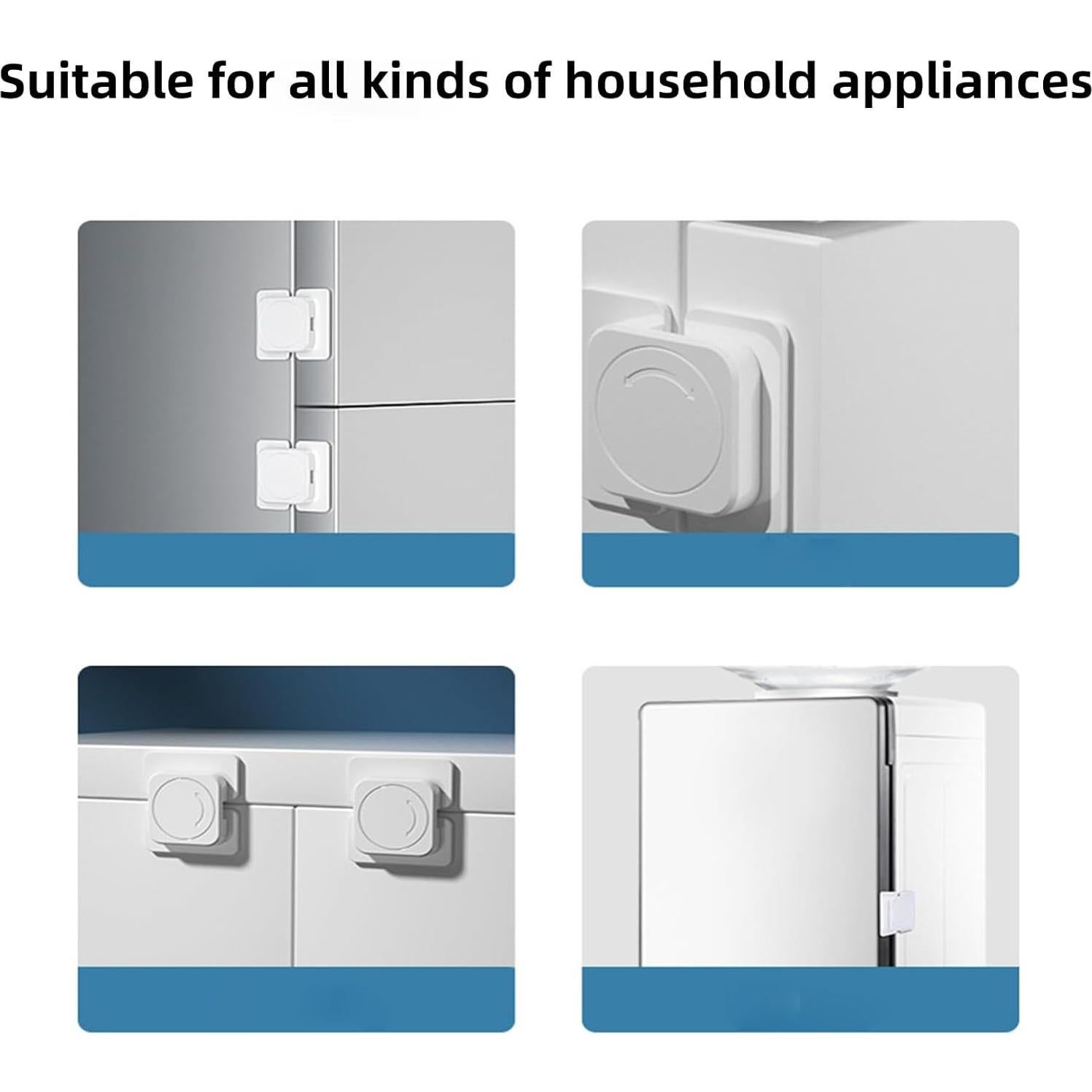 Cerraduras de Seguridad para Niños Ptazucv - 6 Paquetes