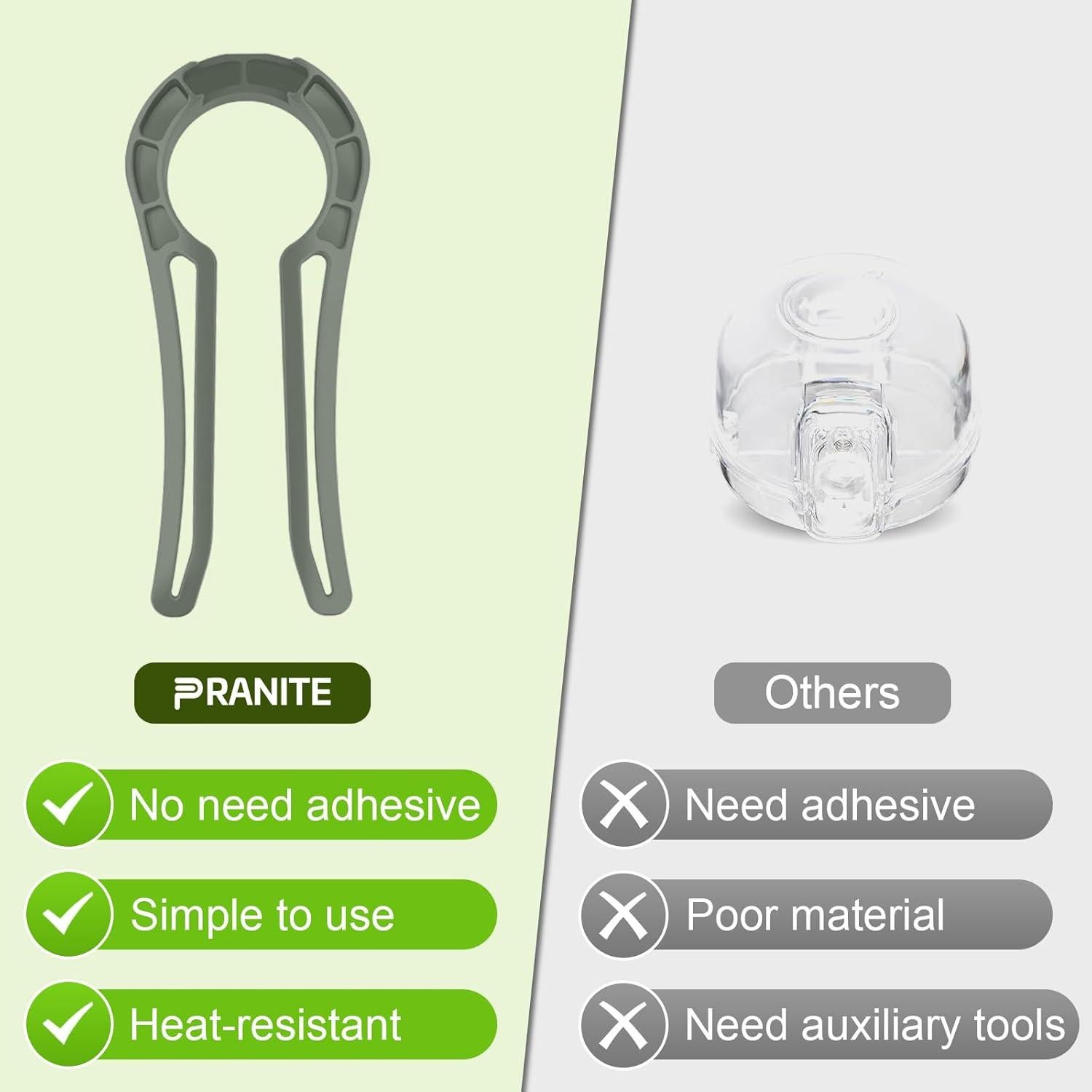 Bloqueos de Perillas de Estufa a Prueba de Bebés - 5 Unidades Gris