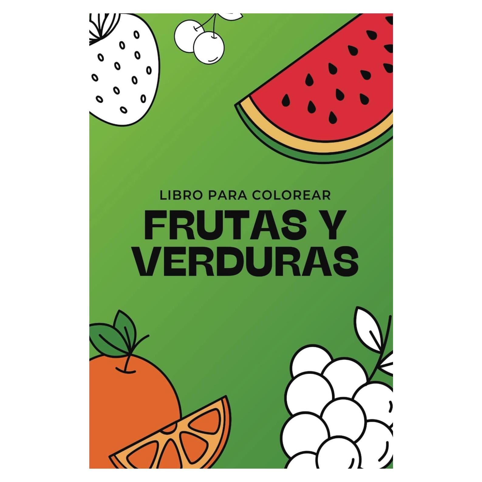 Libro para Colorear Frutas y Verduras
