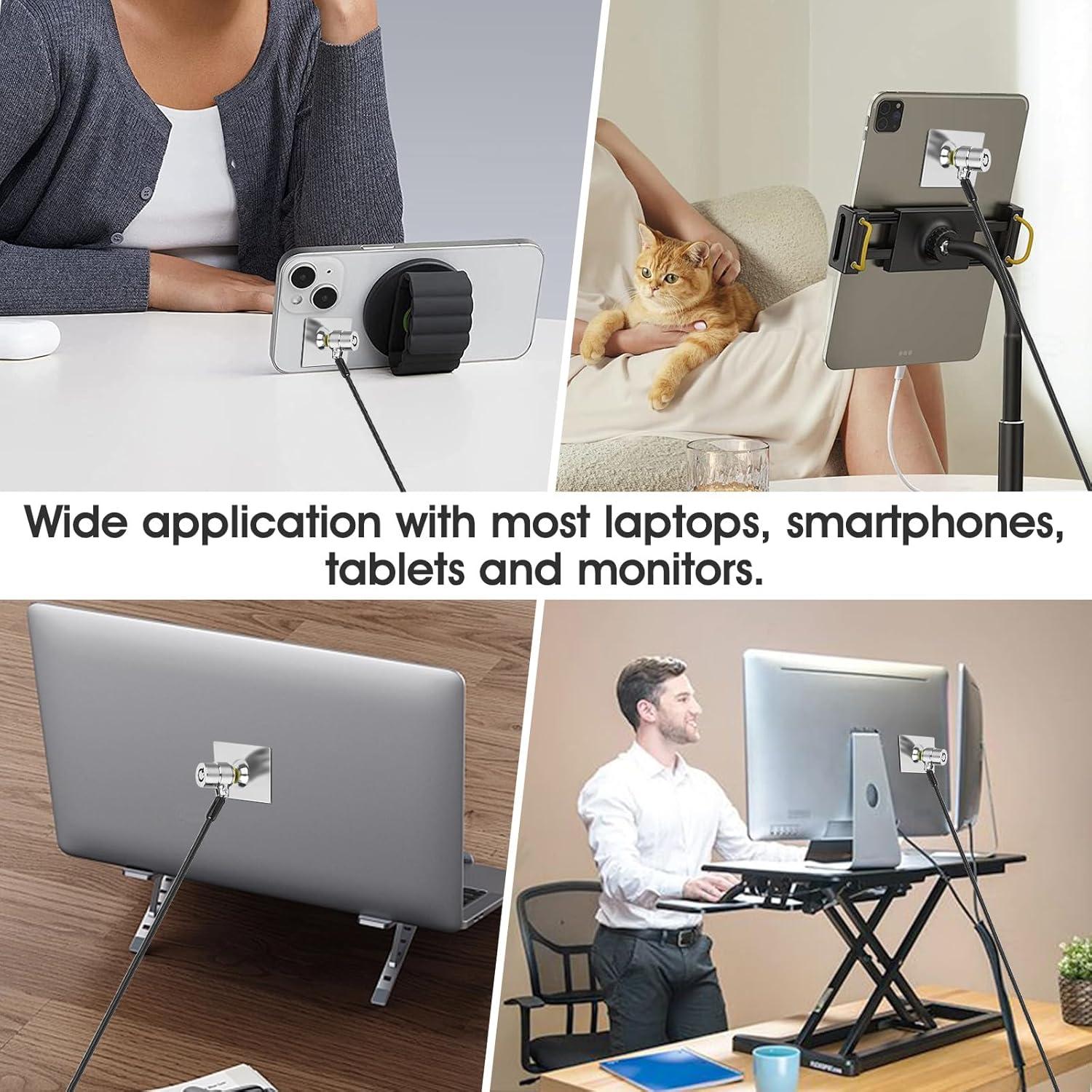 Candado de Cable Antirrobo I3C 10 Paquetes 1.98m Seguridad