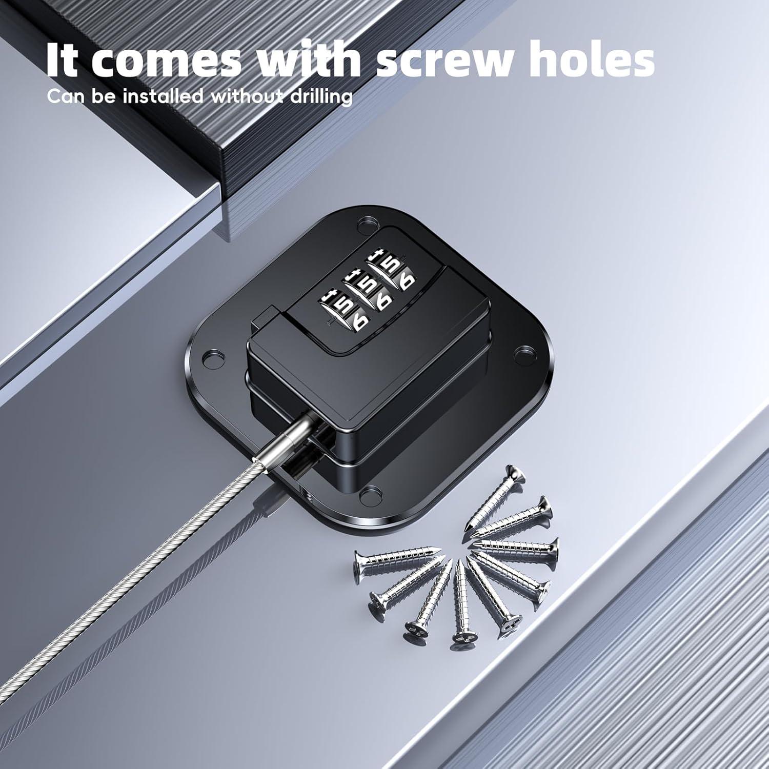 Cerradura de Refrigerador WILNIRY con Código y Adhesivo 1PACK