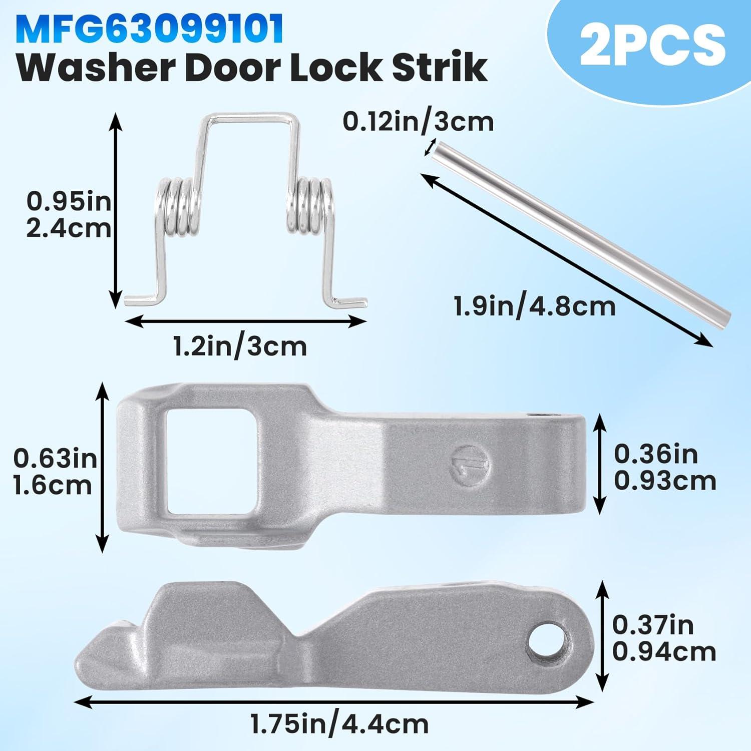 2 Piezas Pestillo de Cerradura de Puerta MFG63099101 LG