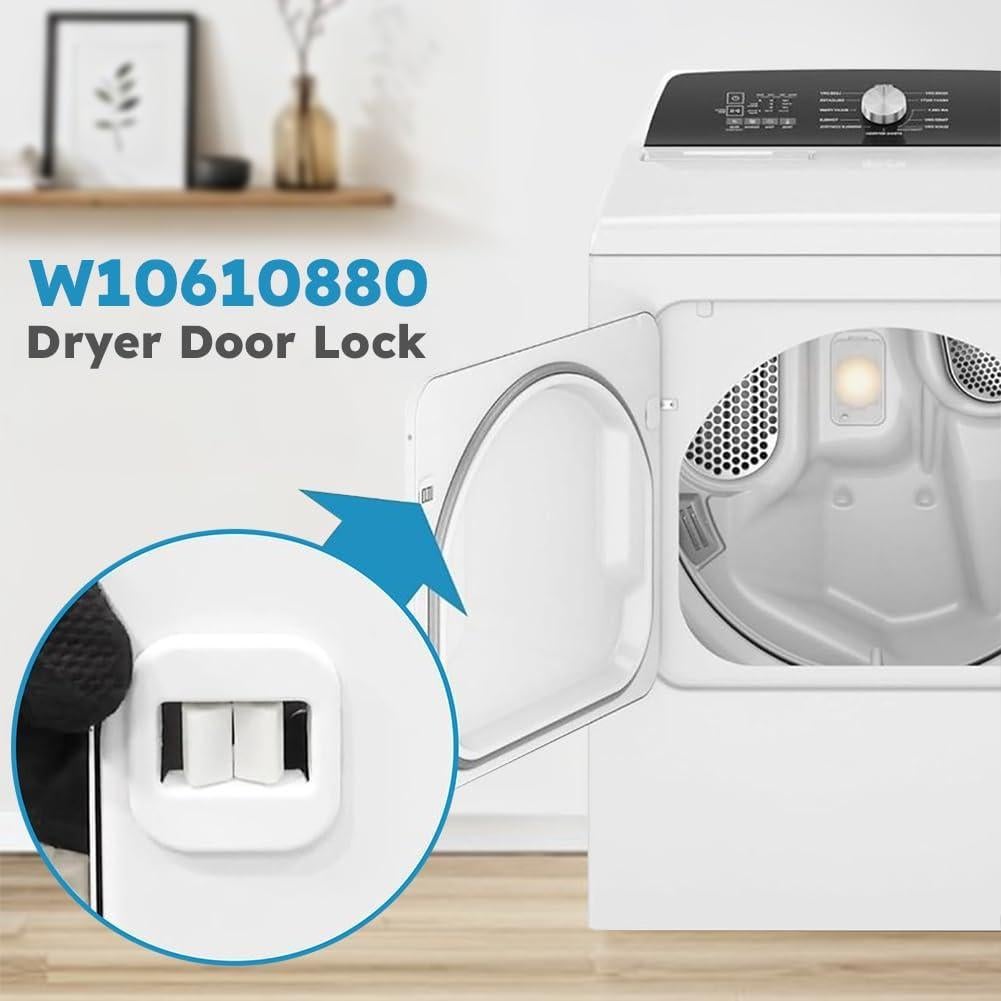 Cerradura de puerta de secadora Restynic WPW10610880 1PCS