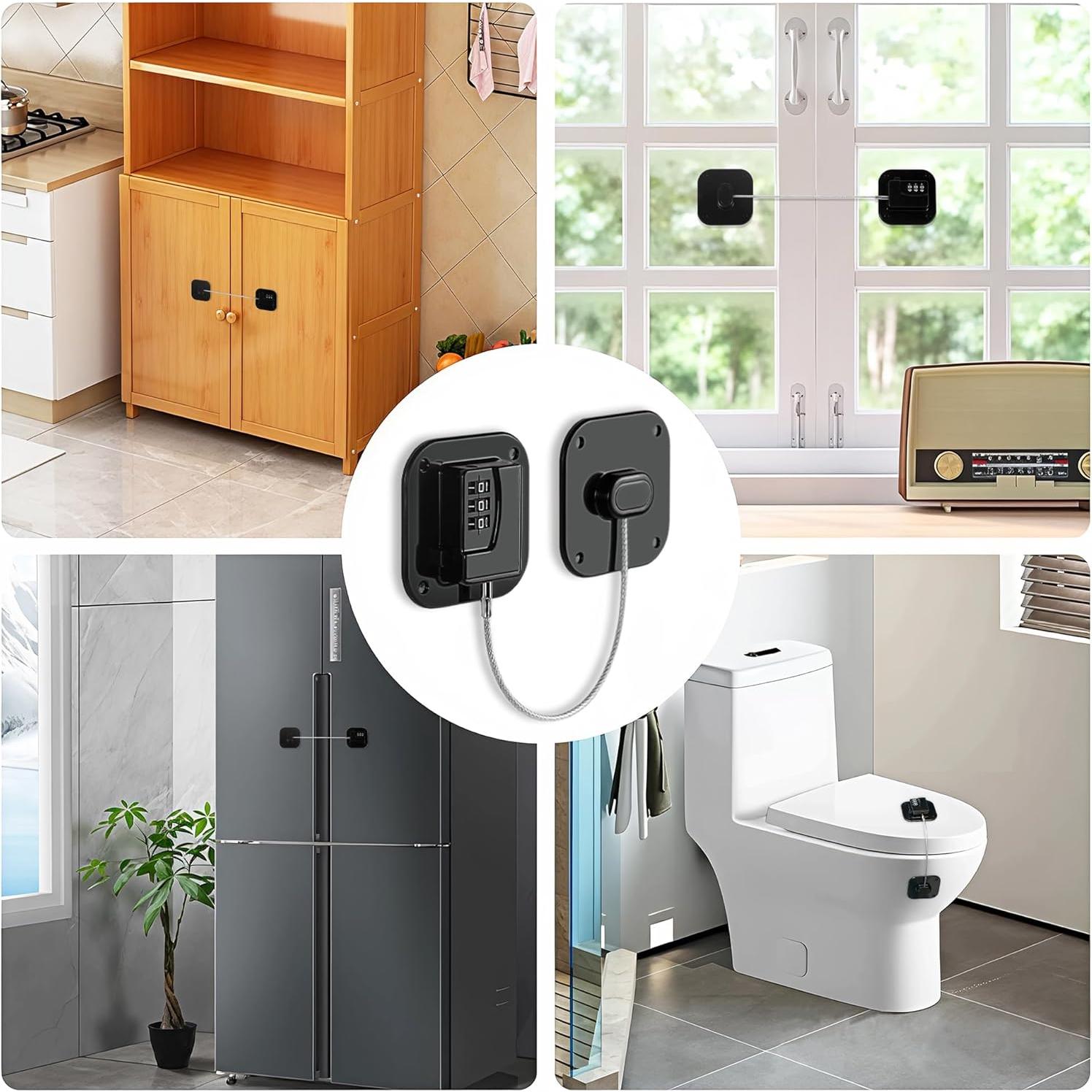 Cerradura de Refrigerador MRBULLOCK a Prueba de Niños - 2 Piezas