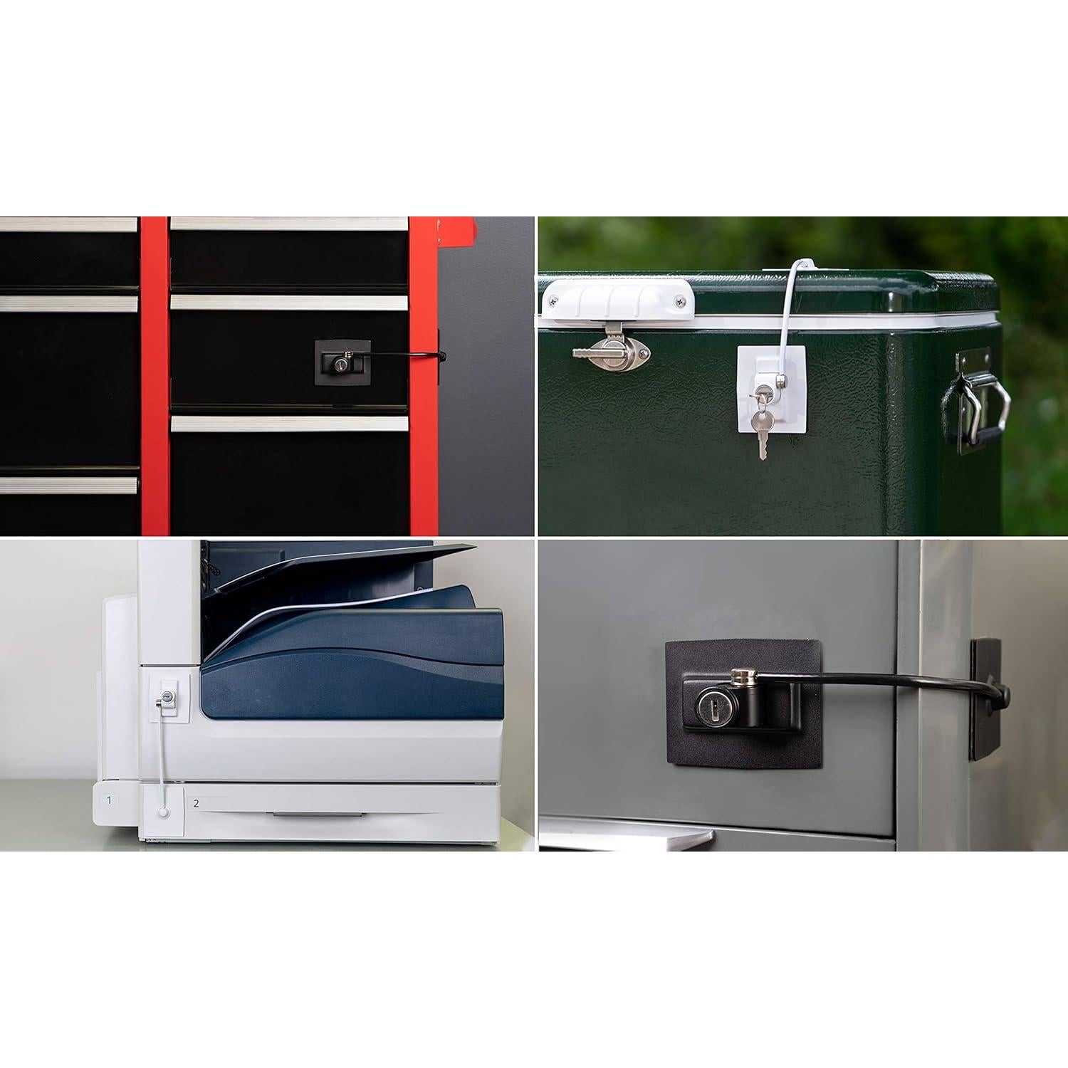 Cerradura de Refrigerador Guardianite con Llave Blanca