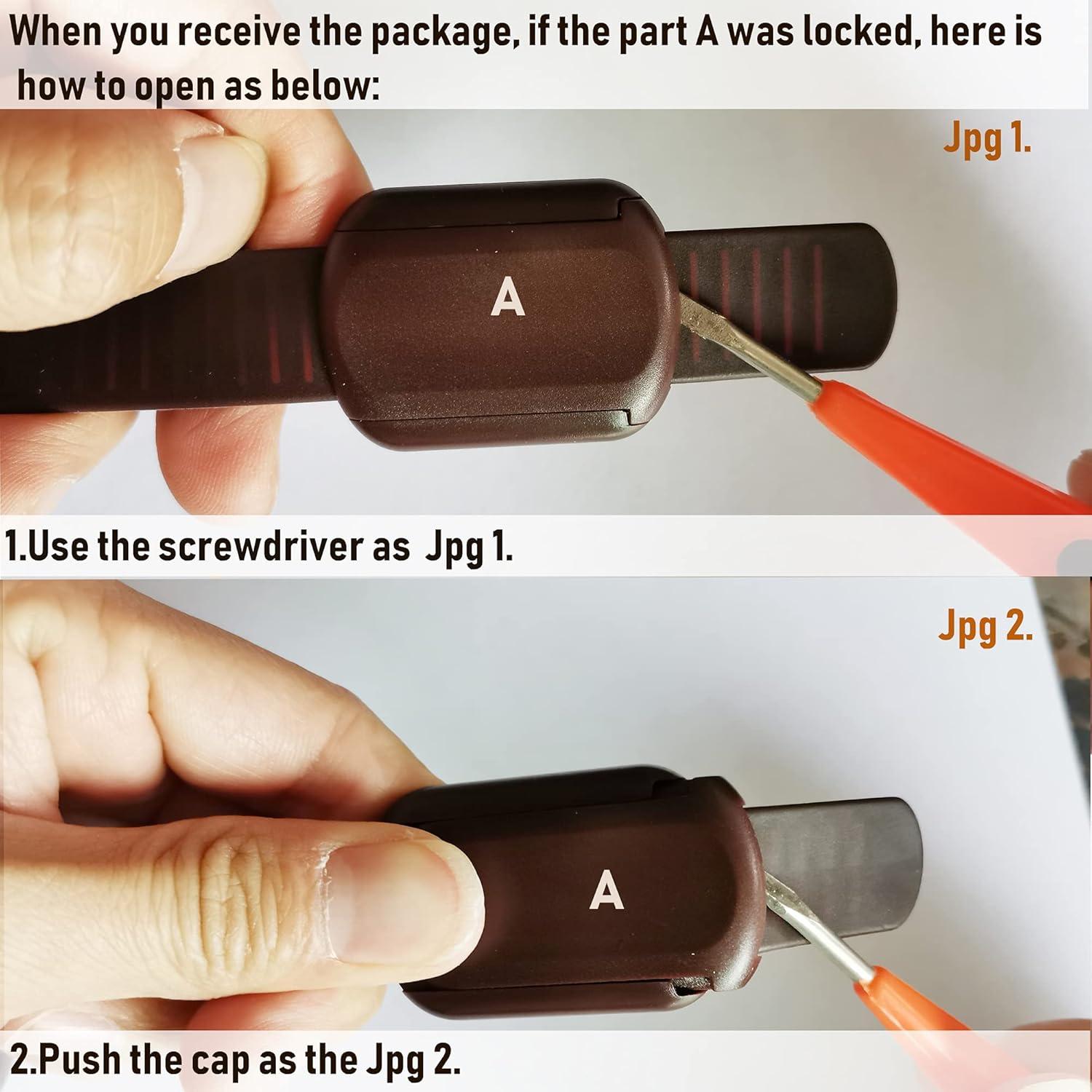 Bloqueos de Seguridad para Gabinetes BAOWEIJD 8 Piezas Marrón