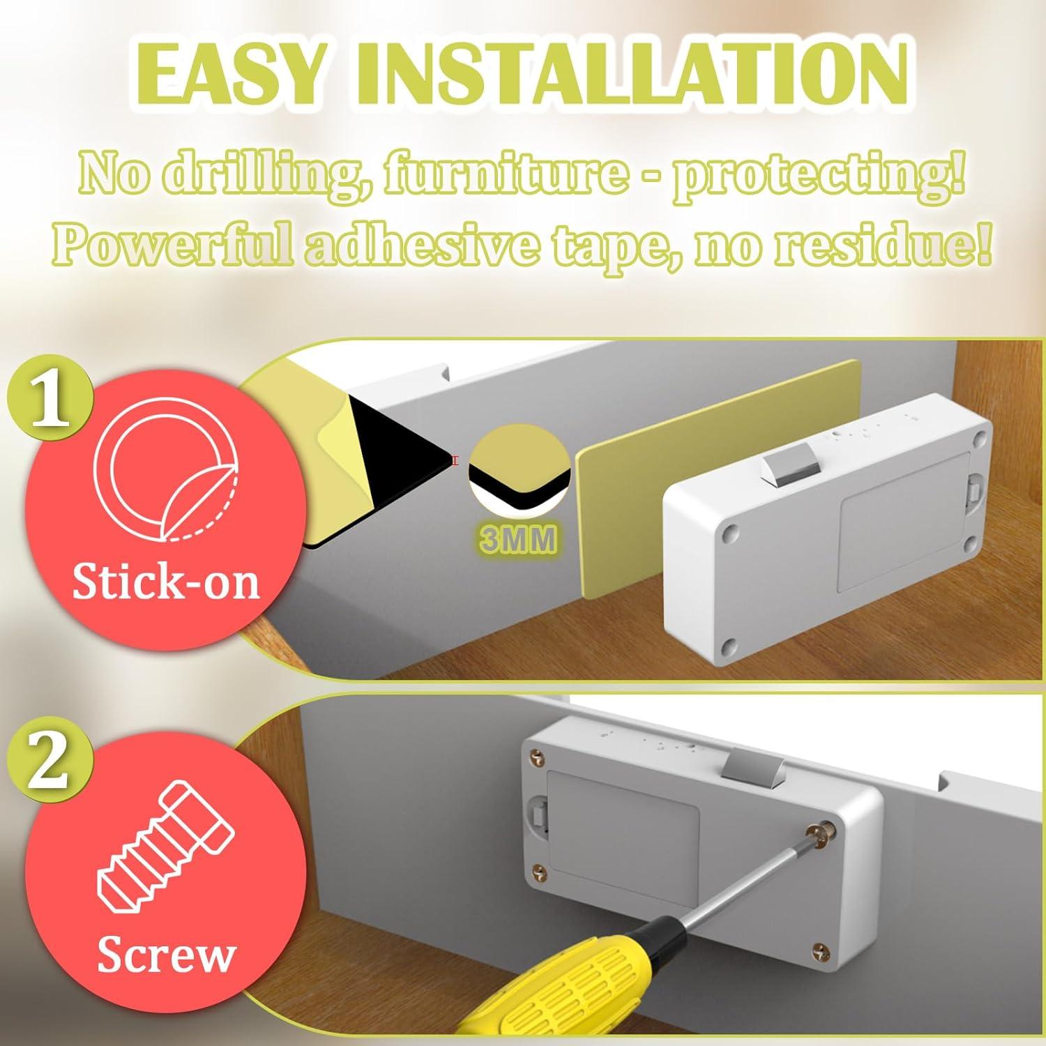 Cerradura Inteligente Eseesmart Oculta Bluetooth RFID Seguridad