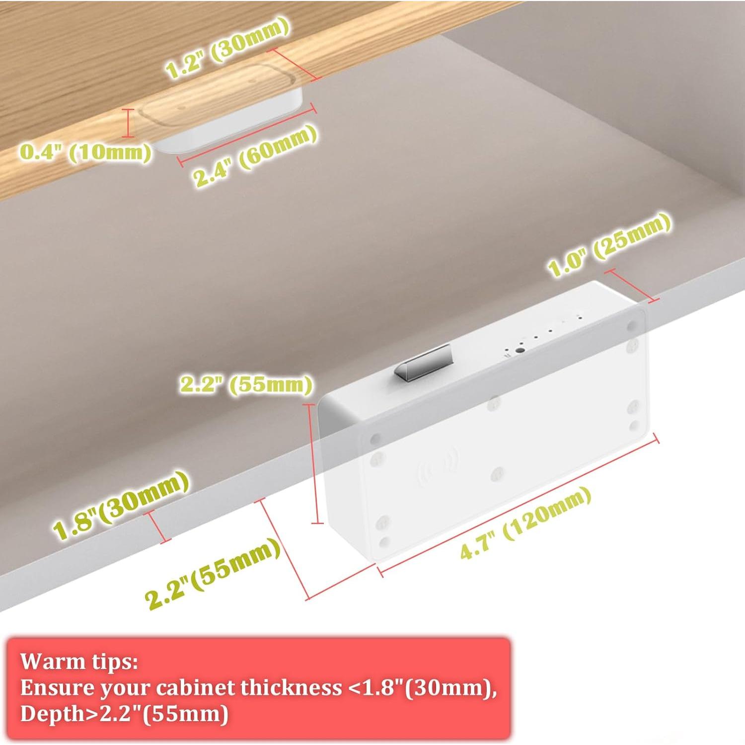 Cerradura Inteligente Eseesmart Oculta Bluetooth RFID Seguridad