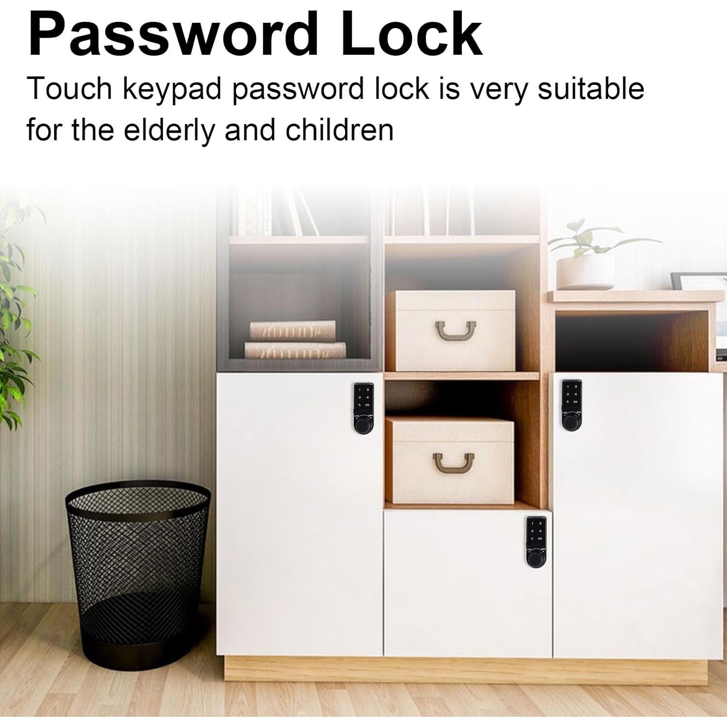 Cerradura Electrónica VDHU con Teclado Táctil para Gabinete