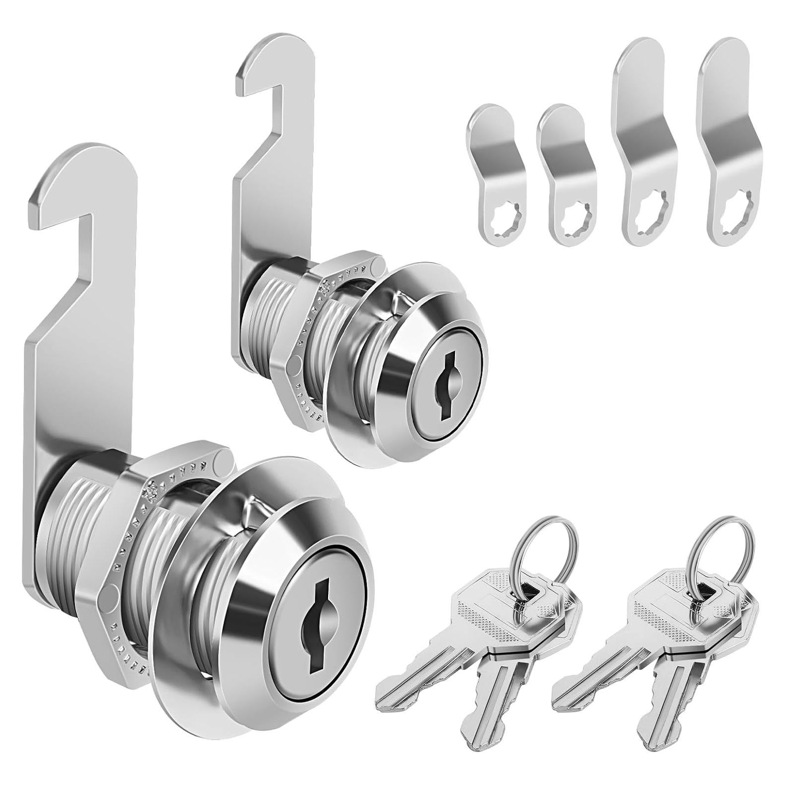 Cerradura de Cajón con Llave Pertinel 3/4" Zinc Plata 2PCS