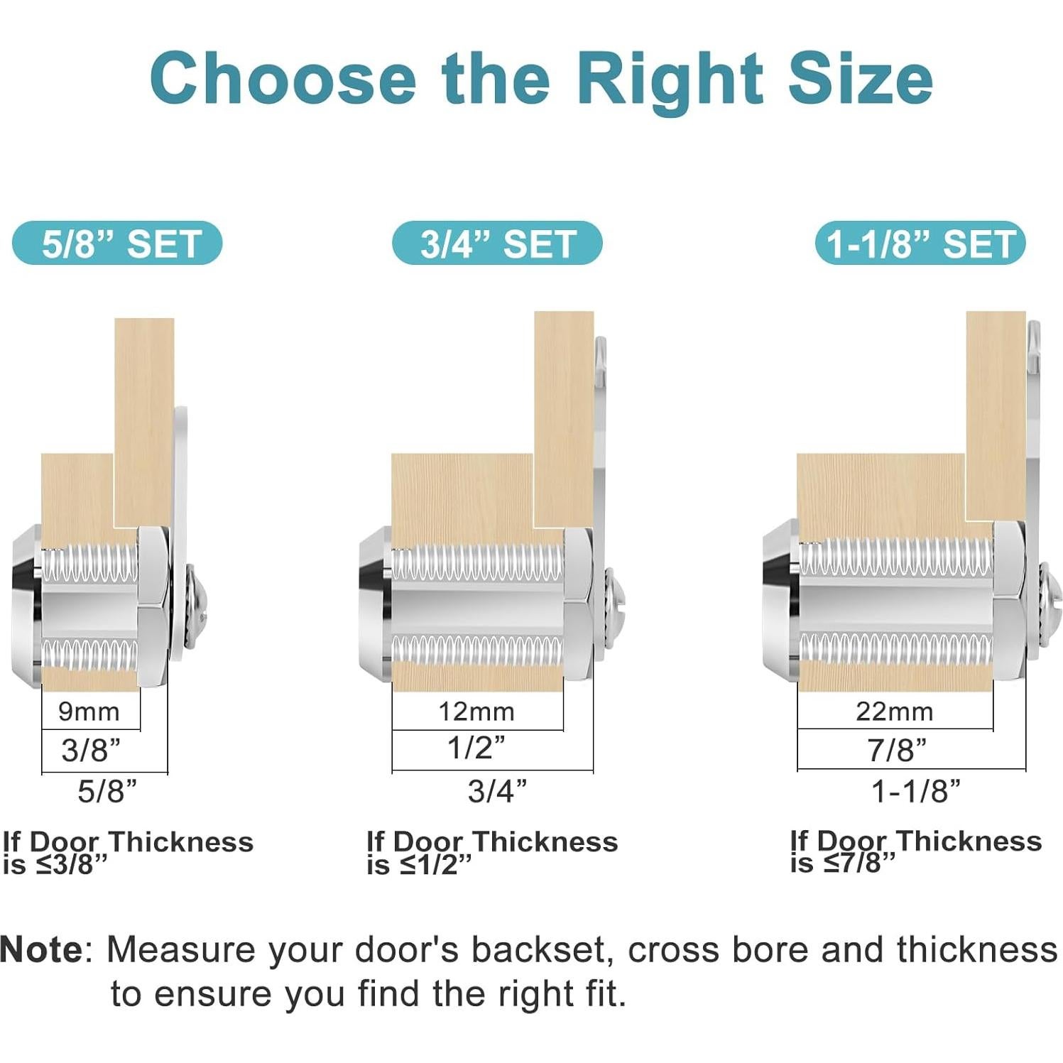 Cerradura de Cajón con Llave Pertinel 3/4" Zinc Plata 2PCS