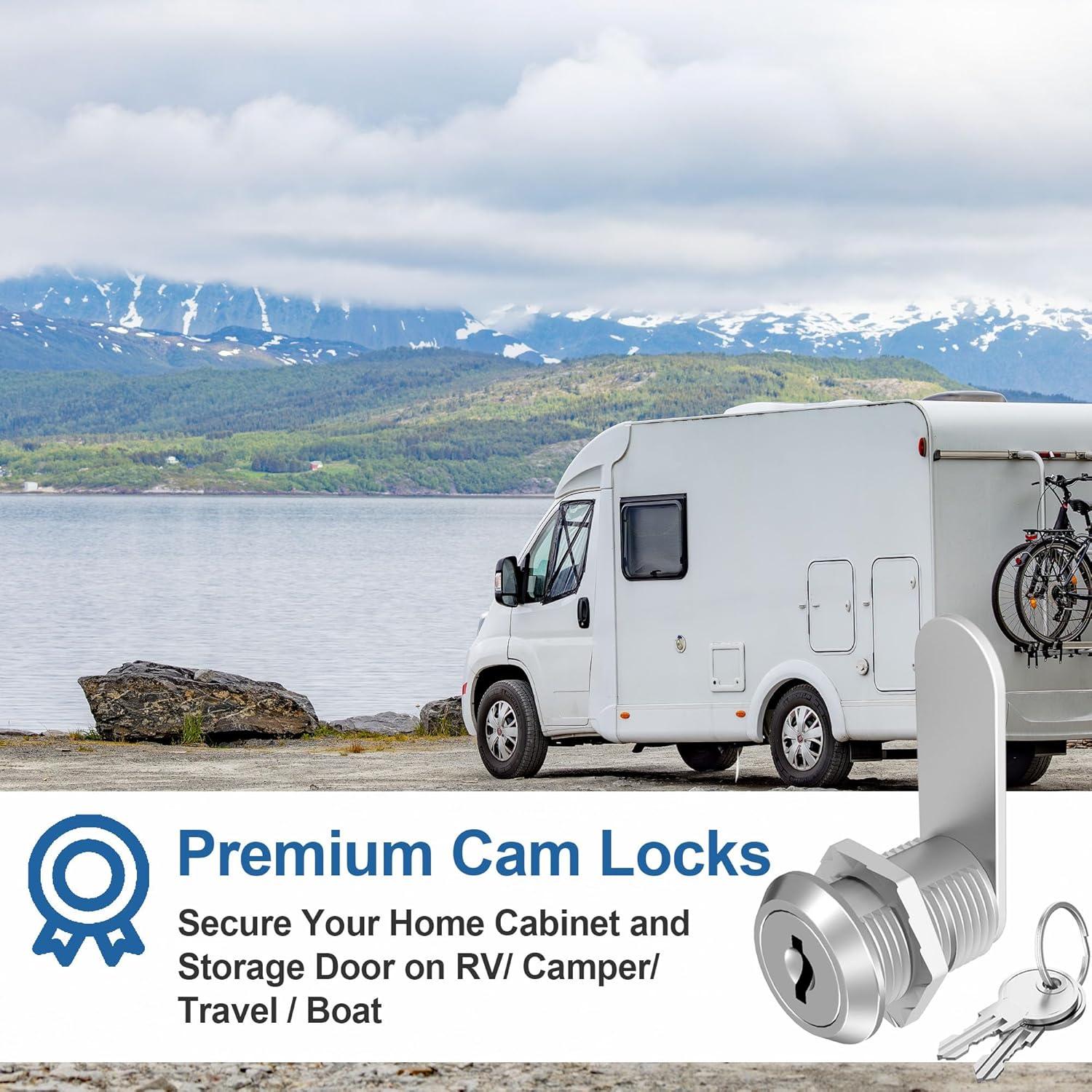 Cerraduras de Gabinete con Llaves BOZXYE 3 Pcs 1.59 cm