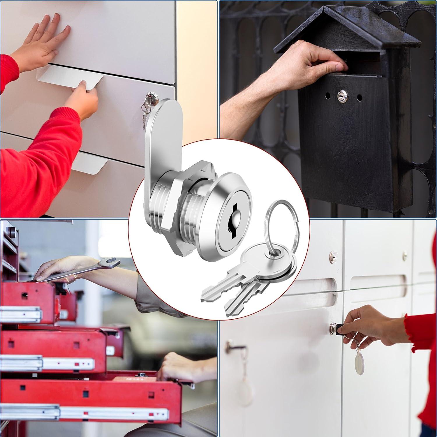 Cerraduras de Gabinete con Llaves BOZXYE 3 Pcs 1.59 cm