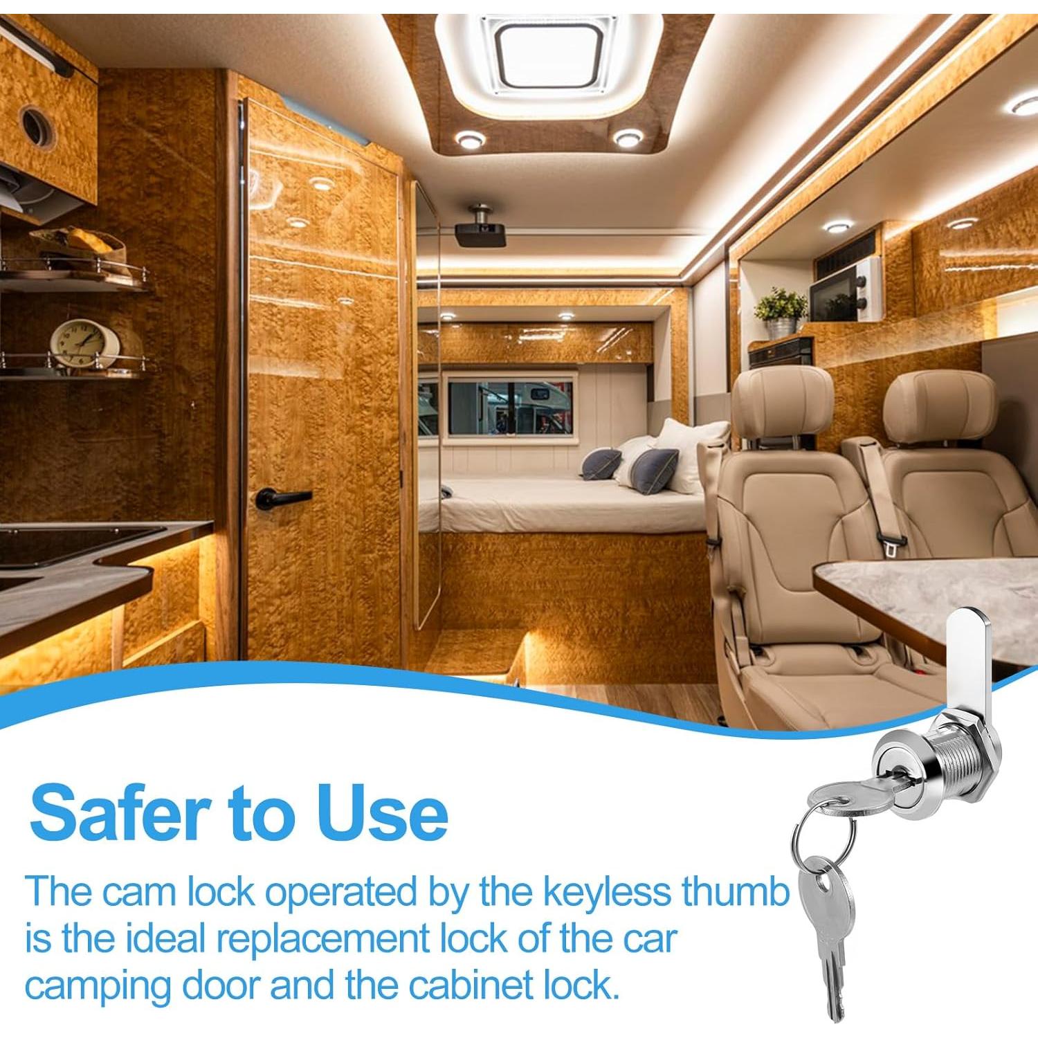 Juego de 2 Cerraduras de Cajón Trinkrittey con Llave Igual