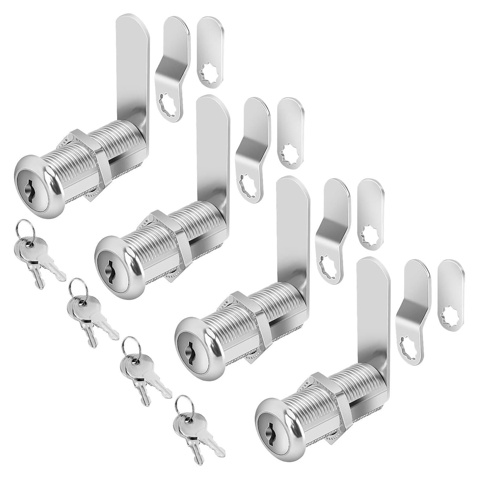 Cerraduras de Gabinete Cylinnda 1-1/2" (38mm) con Llaves - Paquete de 4