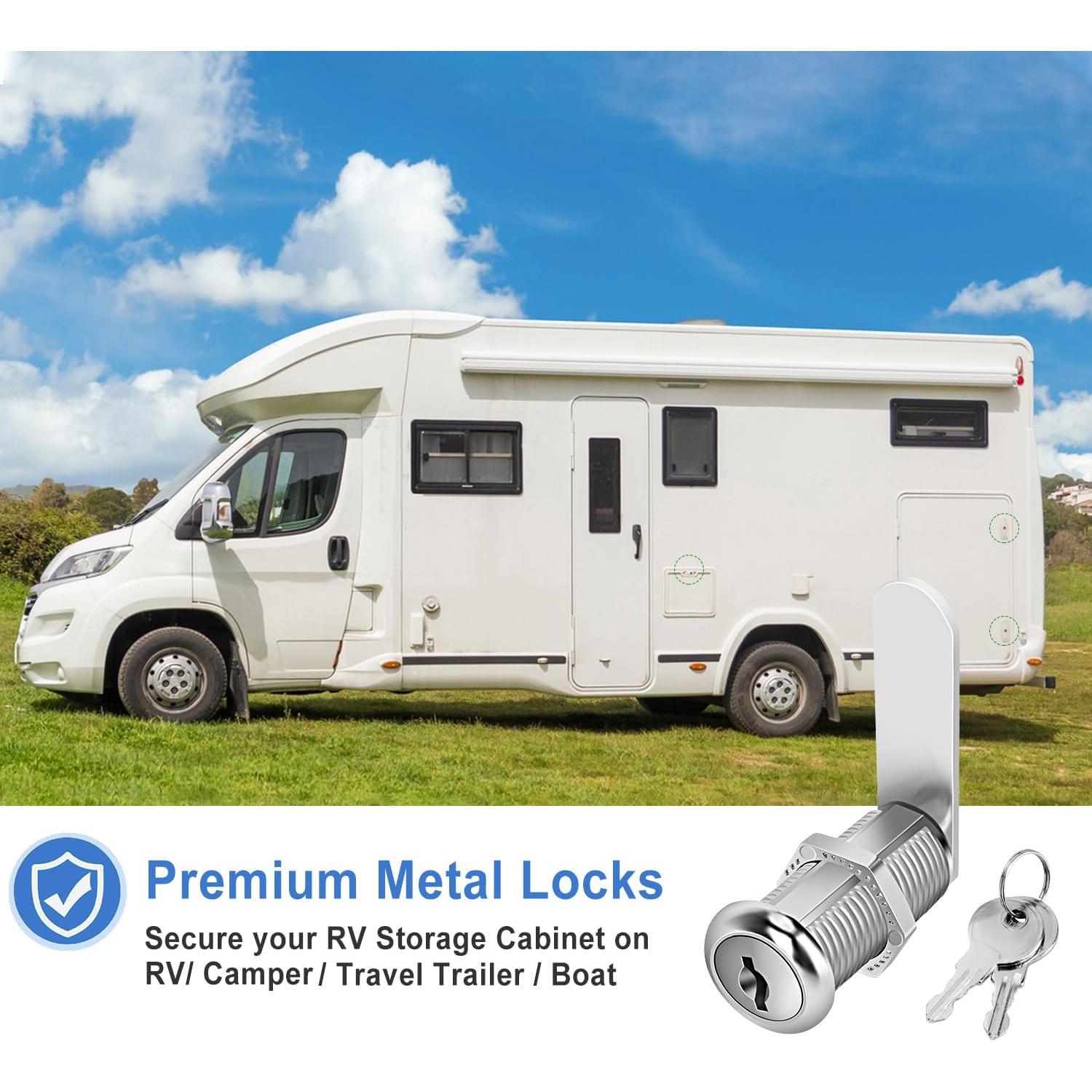 Cerraduras de Gabinete Cylinnda 1-1/2" (38mm) con Llaves - Paquete de 4