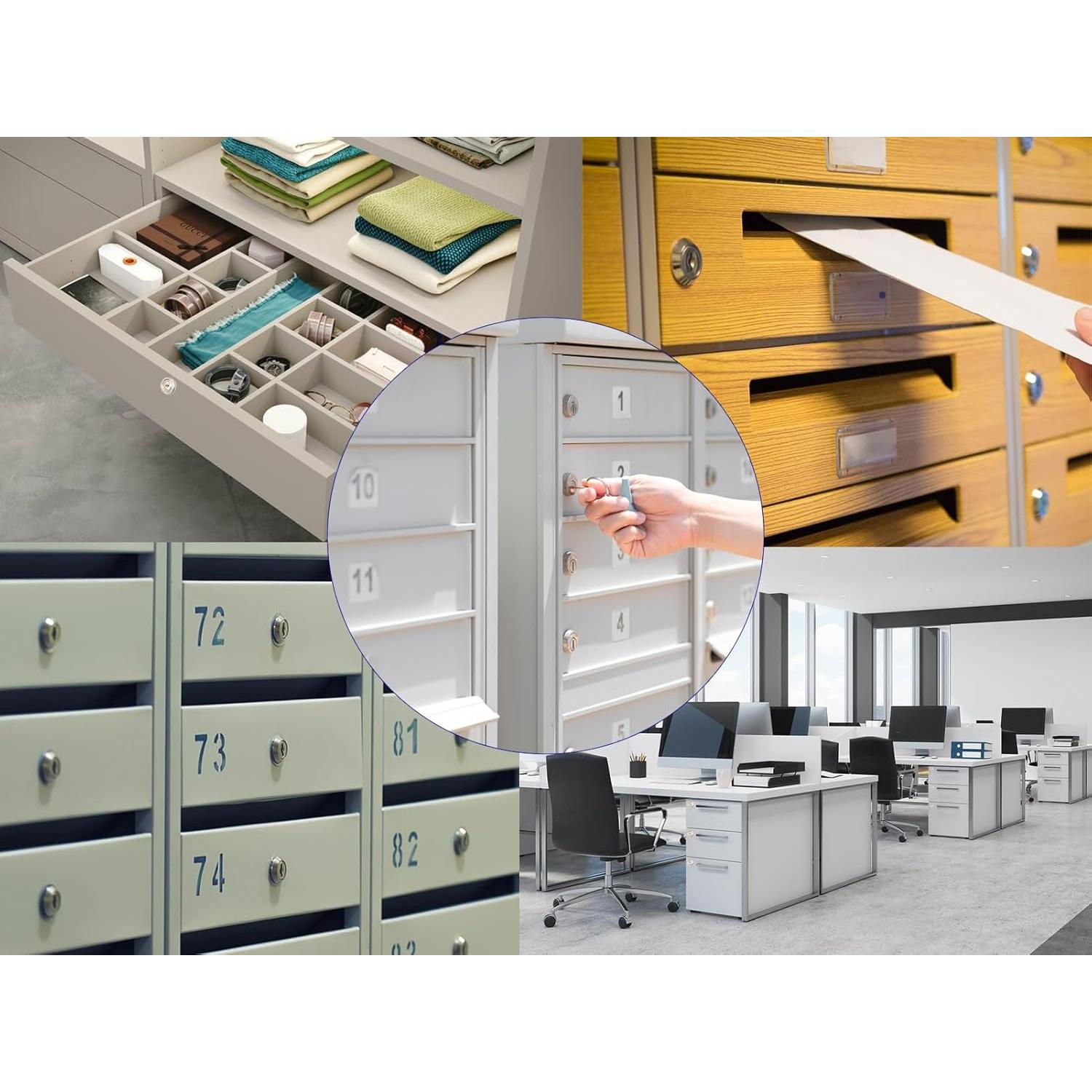 Cerradura de Cajón Zzbety 5/8" con Llave Igual - Zinc Cromado