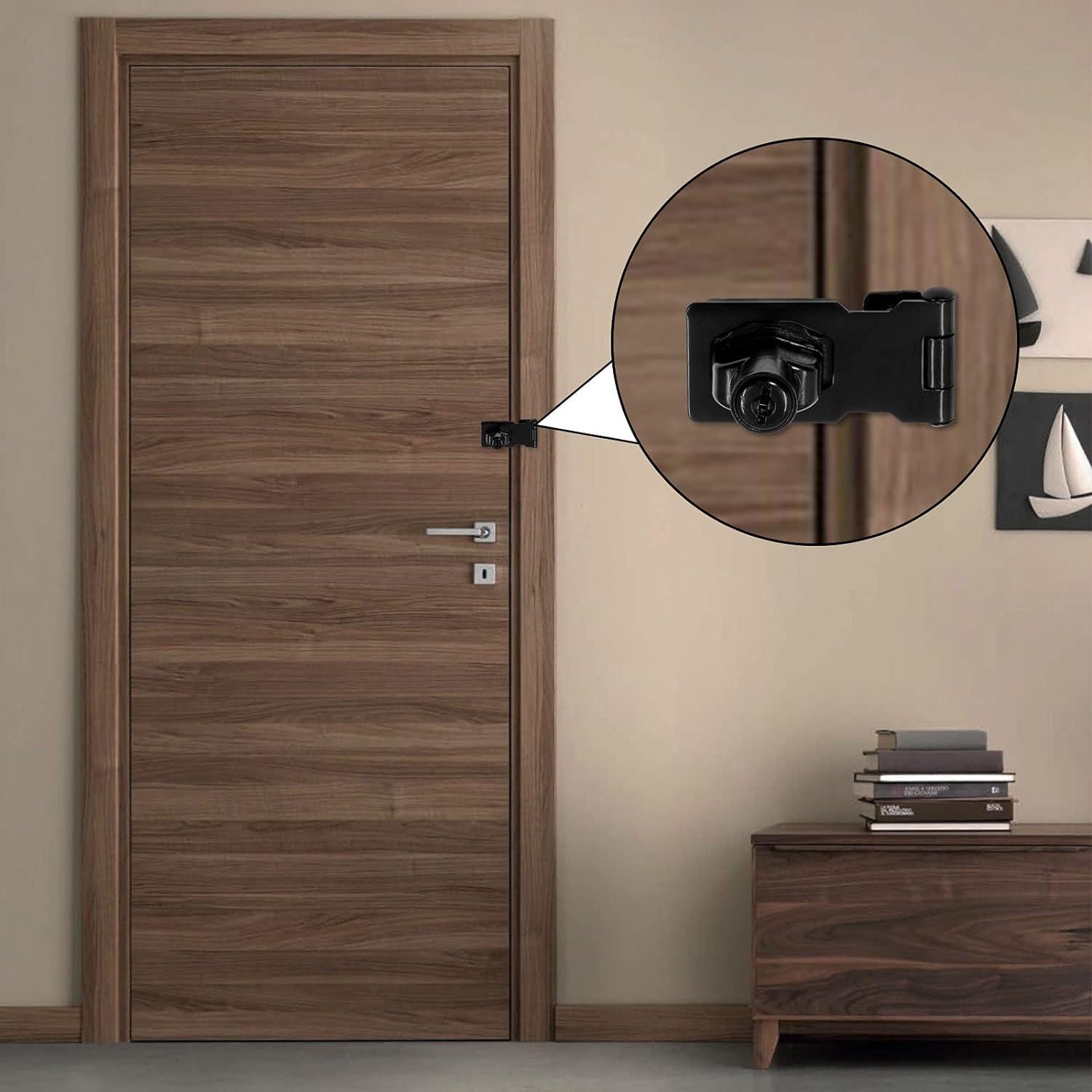 Cerraduras de Hasps Jiozermi 2 Unidades Acero Inoxidable 65x32mm