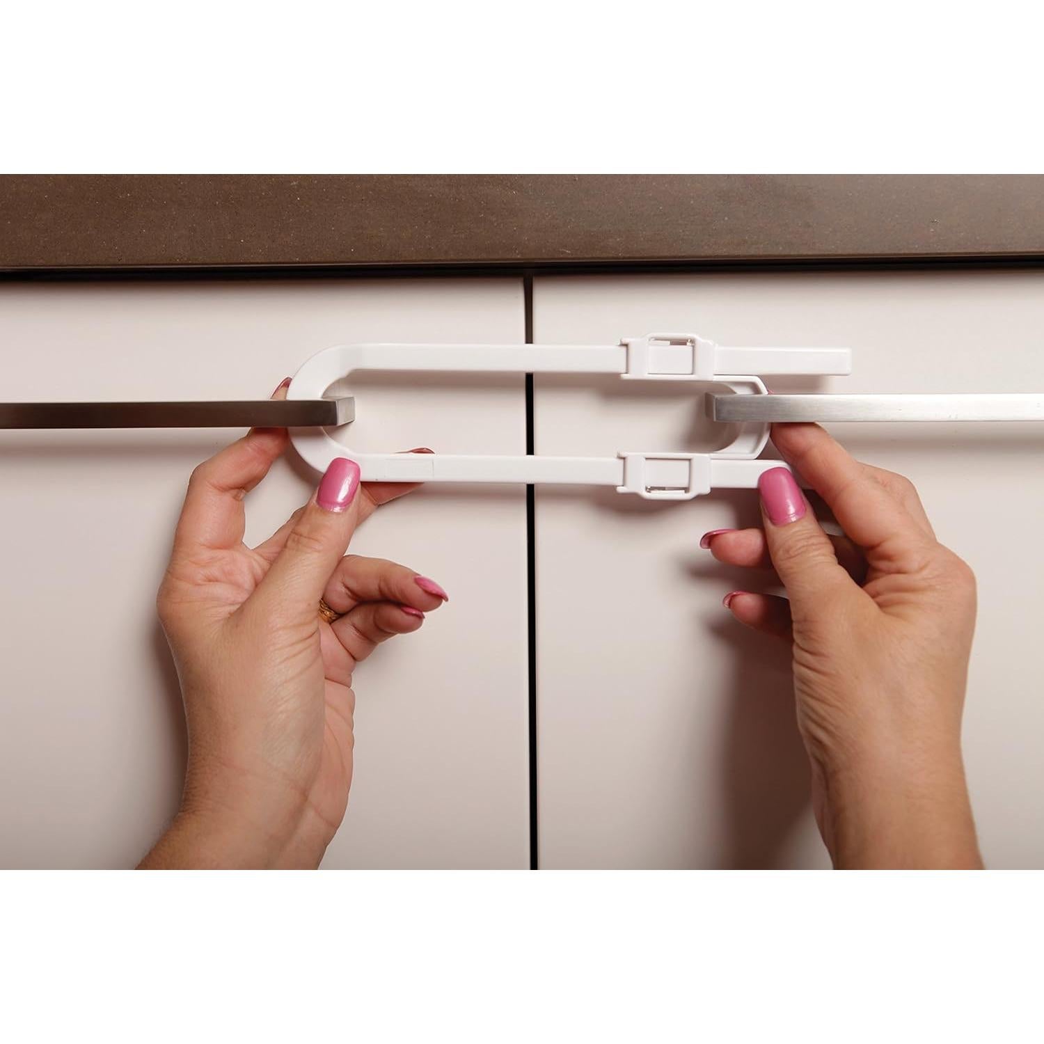 Cerraduras de Gabinete Dreambaby U Extra Largas - Paquete de 6