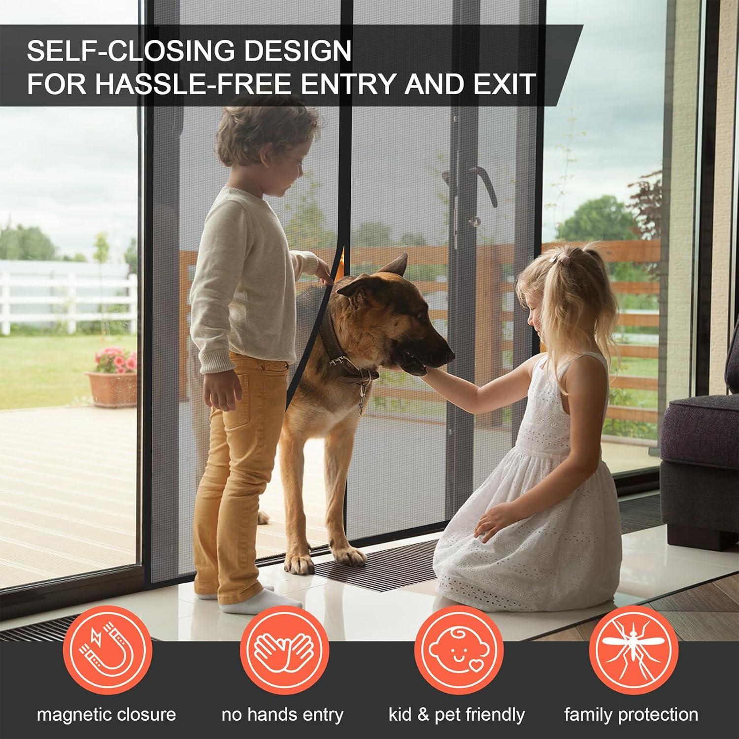 Puerta de Pantalla Magnética TONOS 91x203 cm Cierre Automático