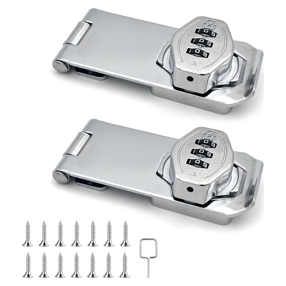 Cerraduras de Combinación Rotativas sin Llave VOLUKA Plata