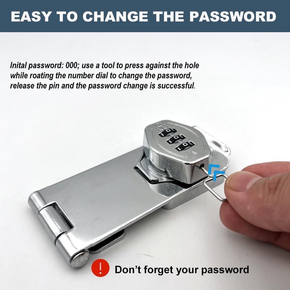 Cerraduras de Combinación Rotativas sin Llave VOLUKA Plata